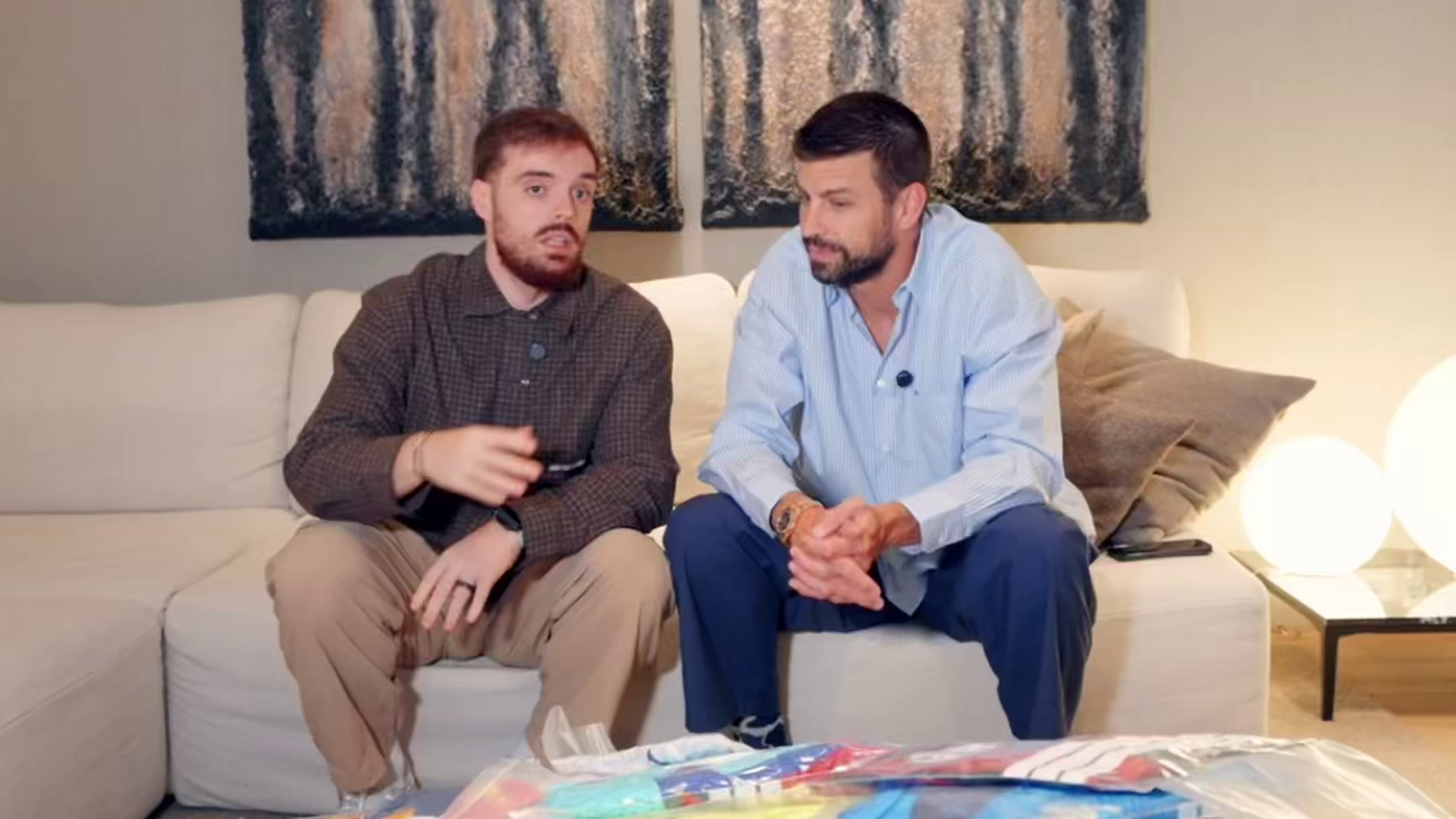 Piqué junto a Ibai Llanos