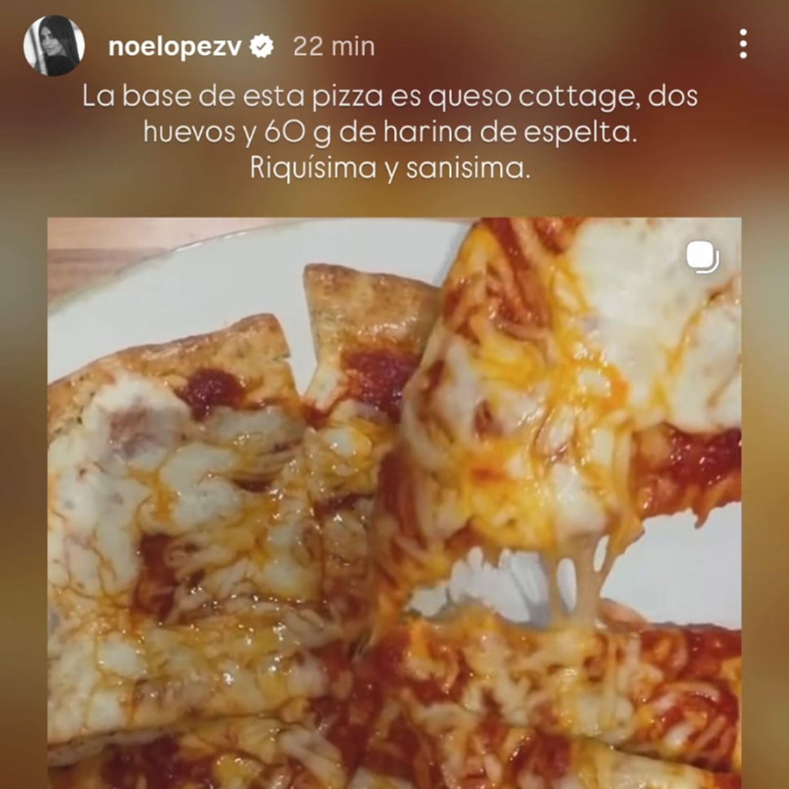 Pizza con masa saludable