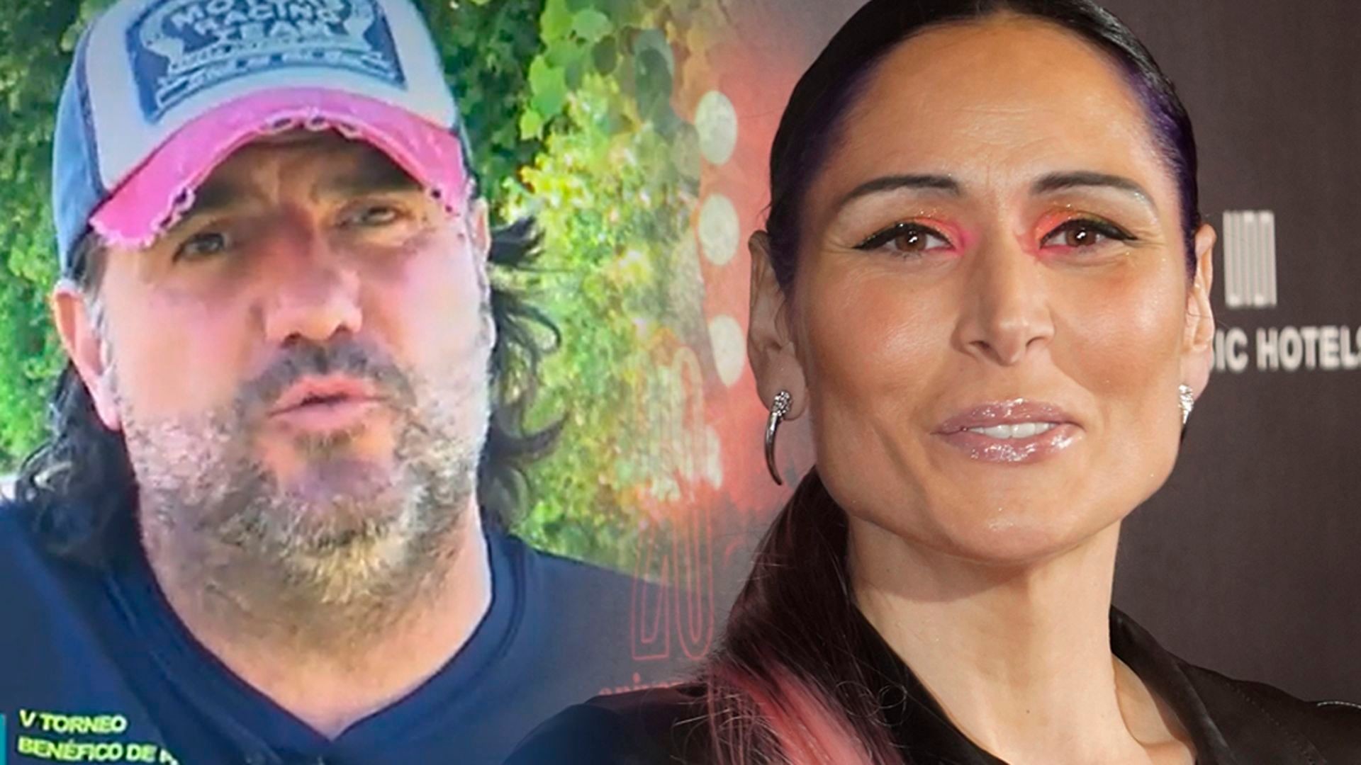 Rosa López y su exnovio Rosa López y su exnovio