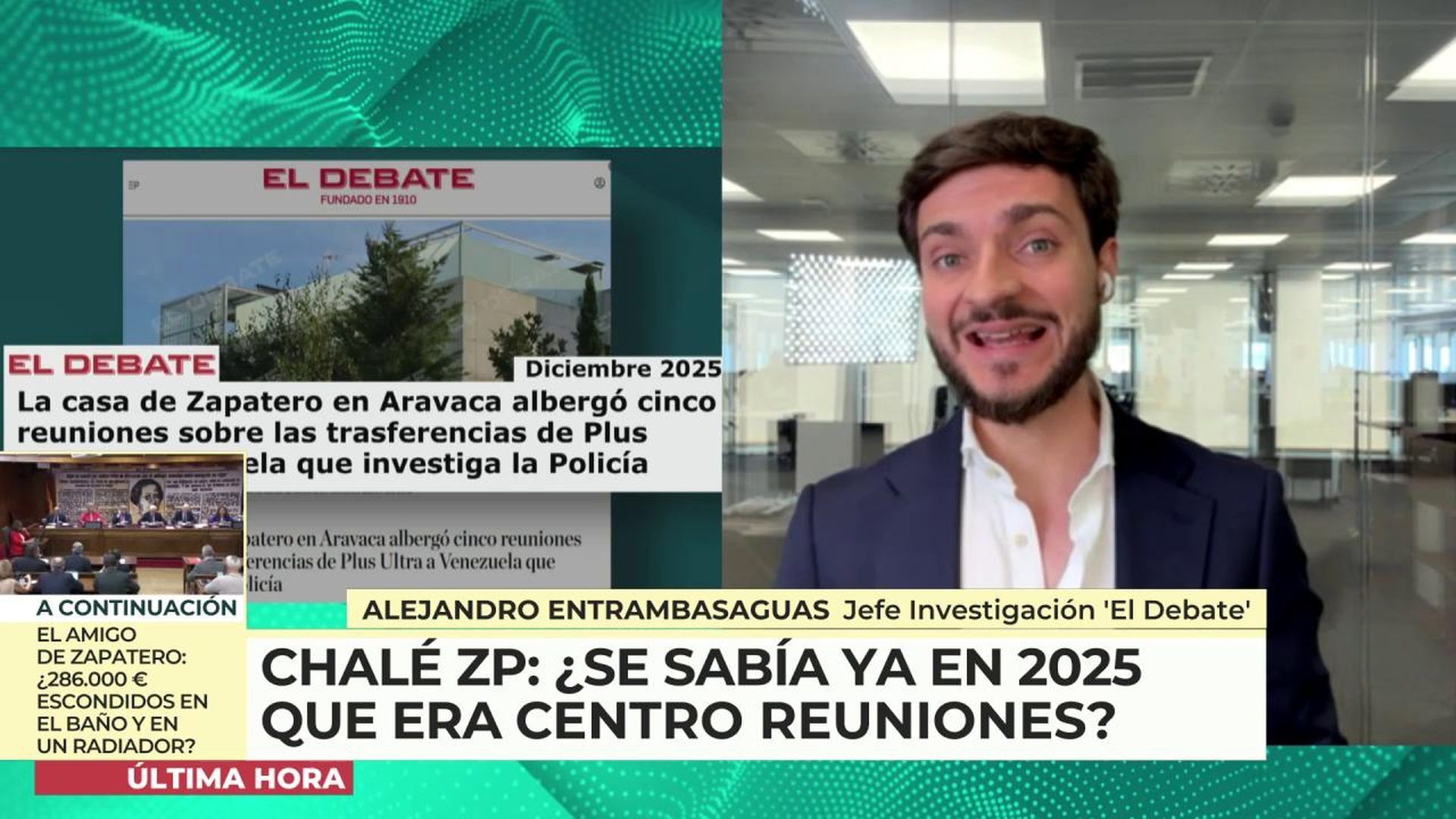 Alejandro Entrambasaguas, jefe de investigación de 'El Debte'