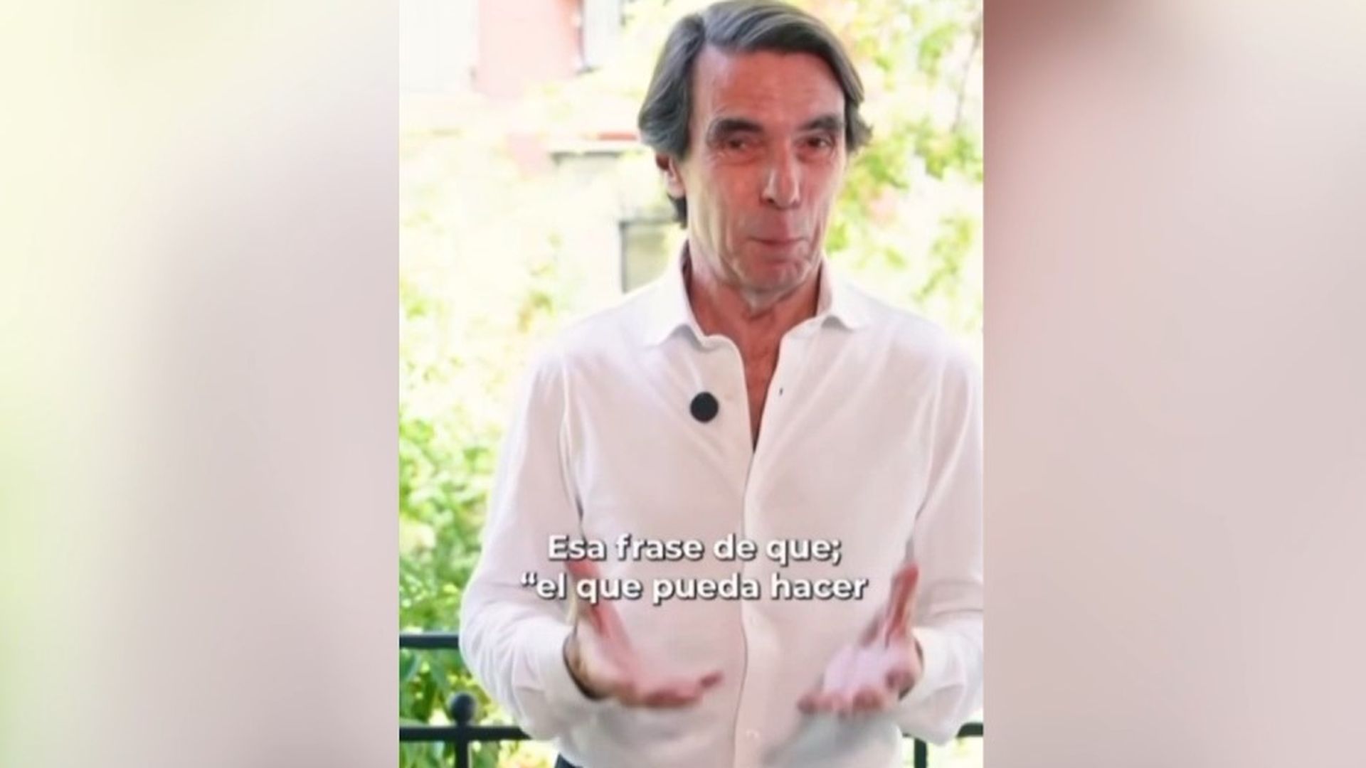 Aznar se reafirma en su "el que pueda hacer que haga" contra este "gobierno insostenible"