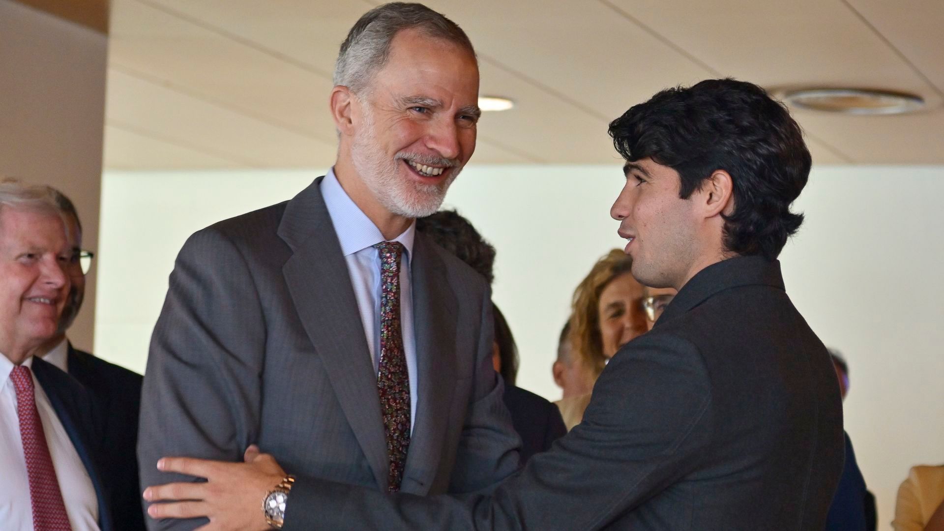 Felipe VI y Carlos Alcaraz este 26 de mayo