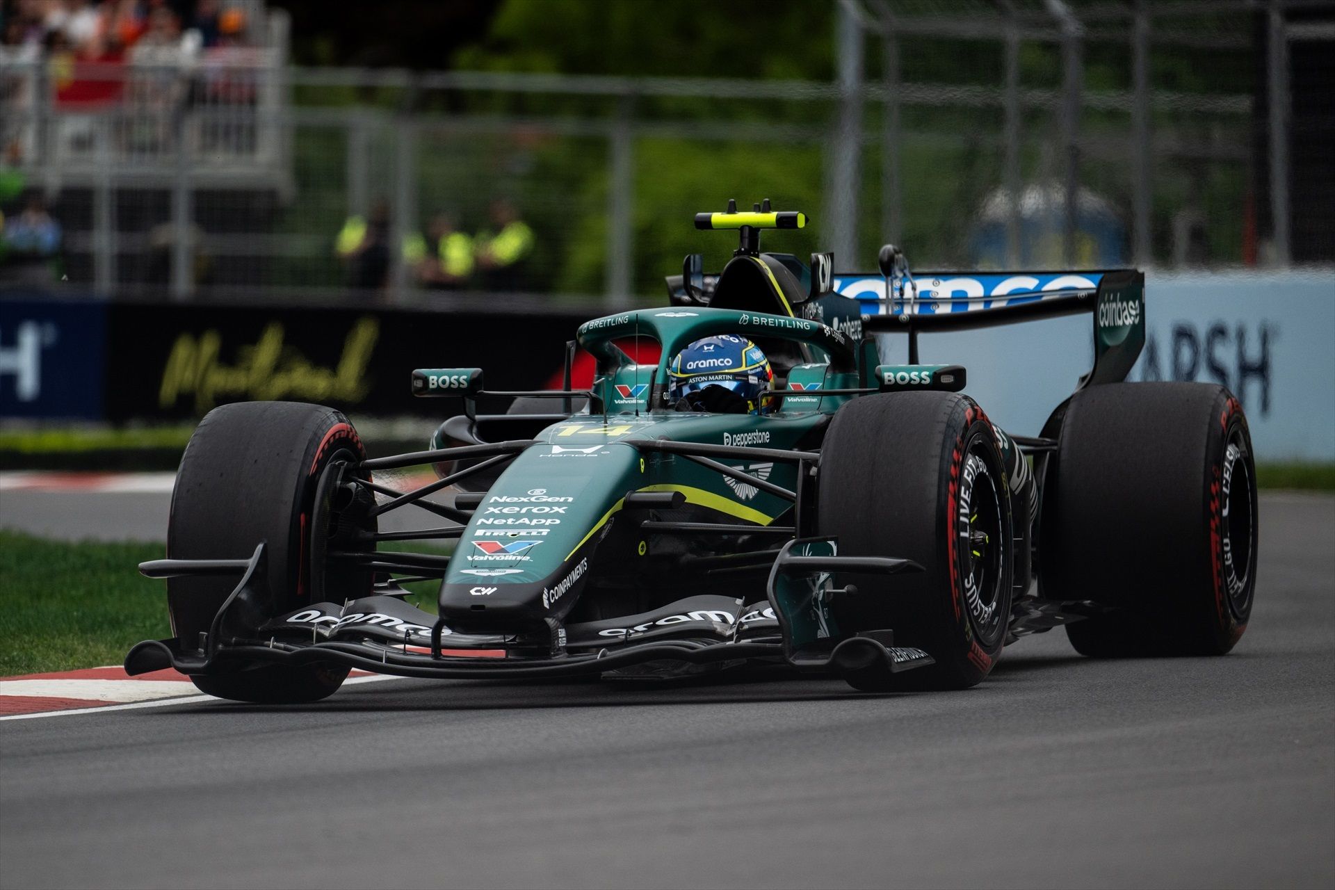 Fernando Alonso durante el Gran Premio de Canadá de esta temporada