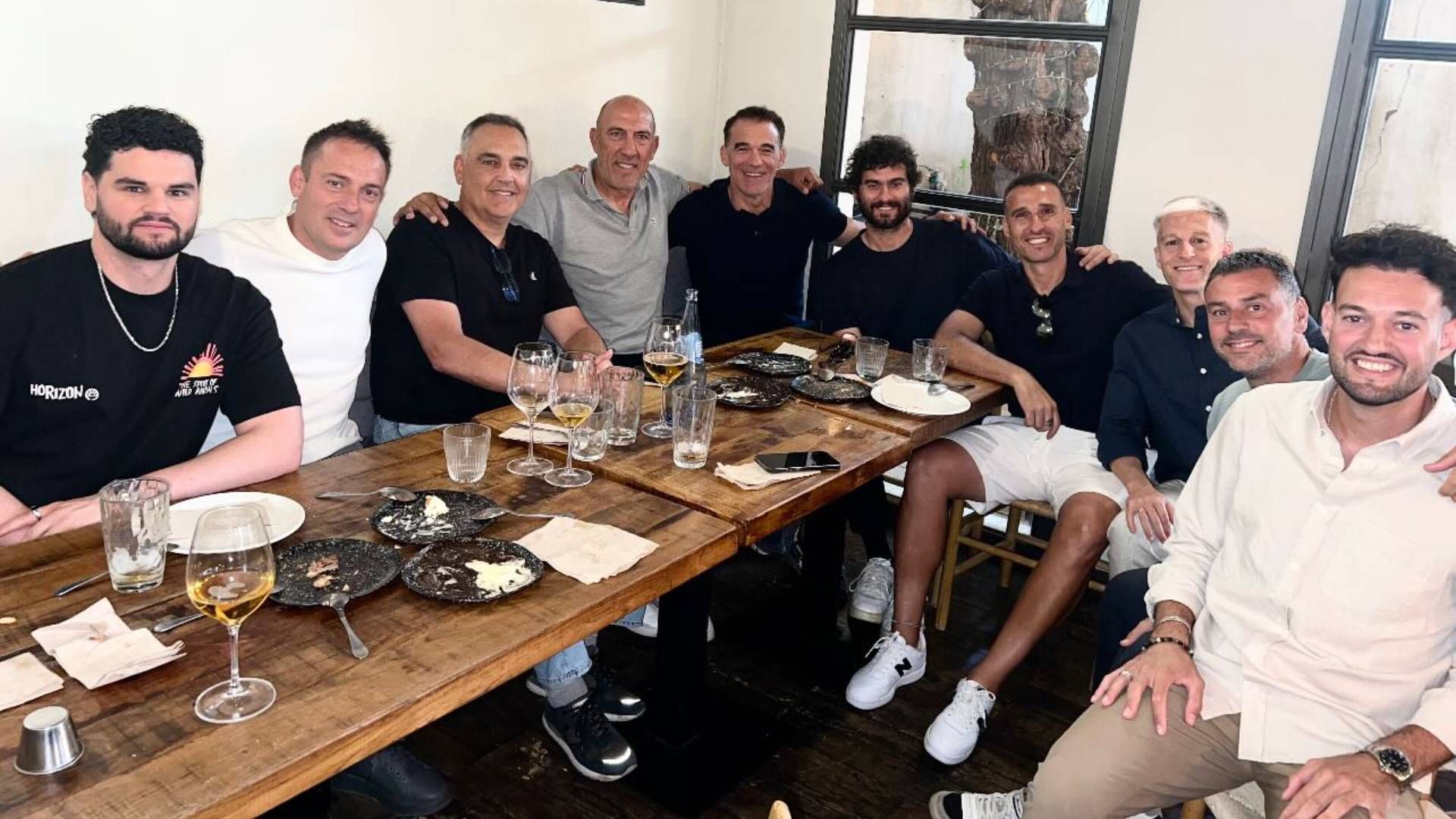 La comida de Luis García Plaza con su cuerpo técnico La comida de Luis García Plaza con su cuerpo técnico