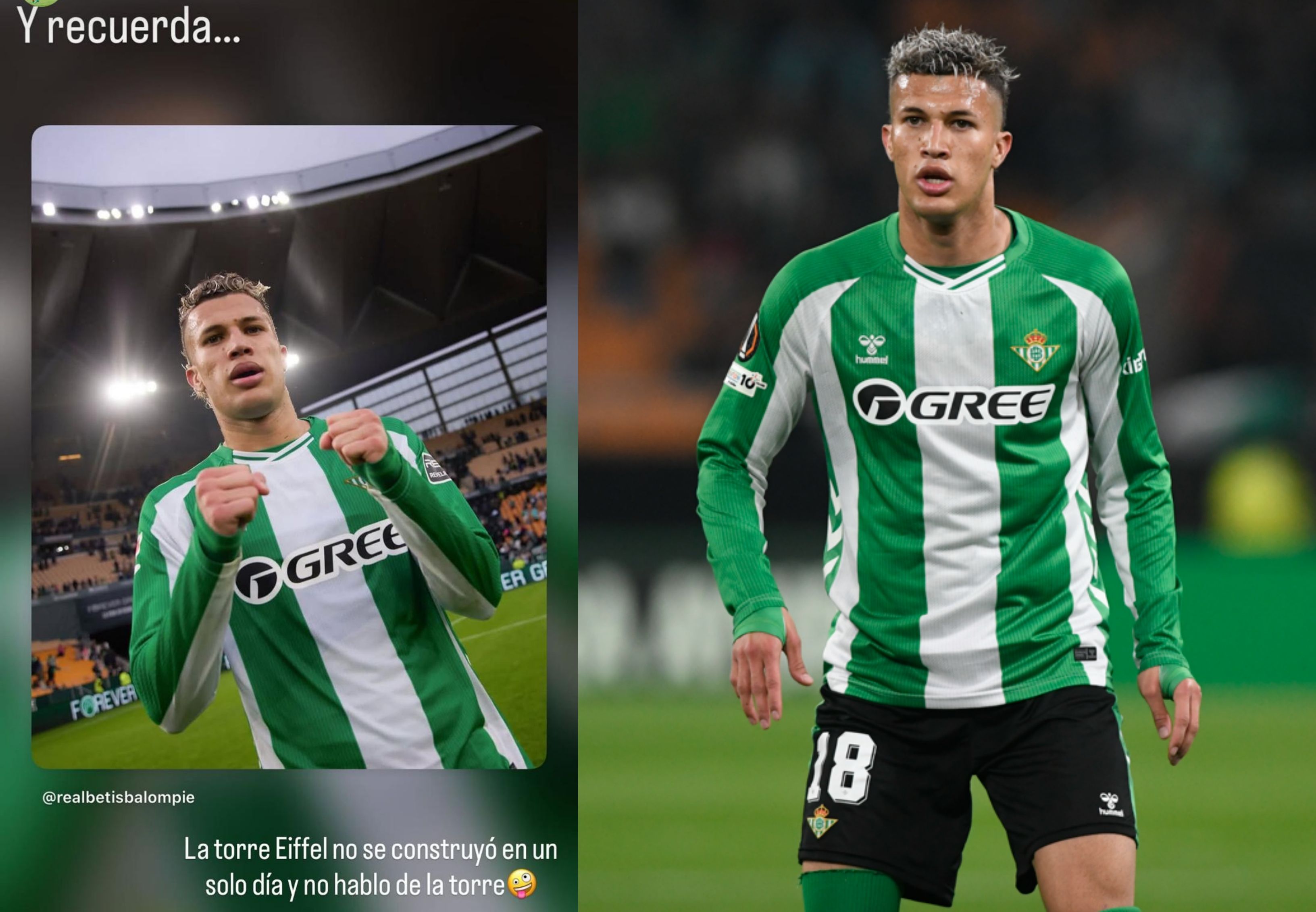Mensaje de Nelson Deossa tras su primera temporada en el Betis