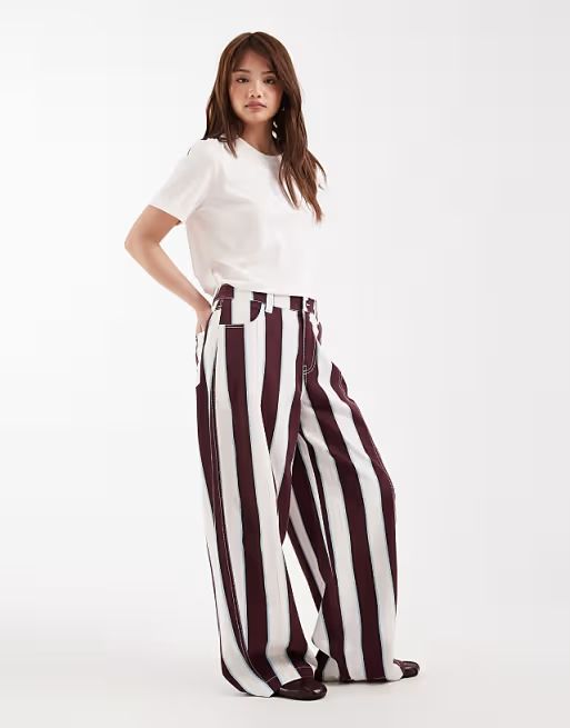 Pantalones de rayas de Asos