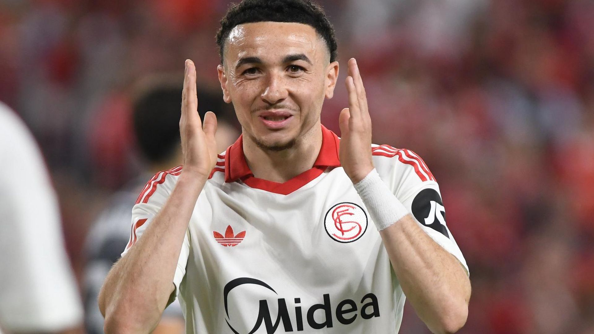 Rubén Vargas, en el Sevilla - Real Sociedad
