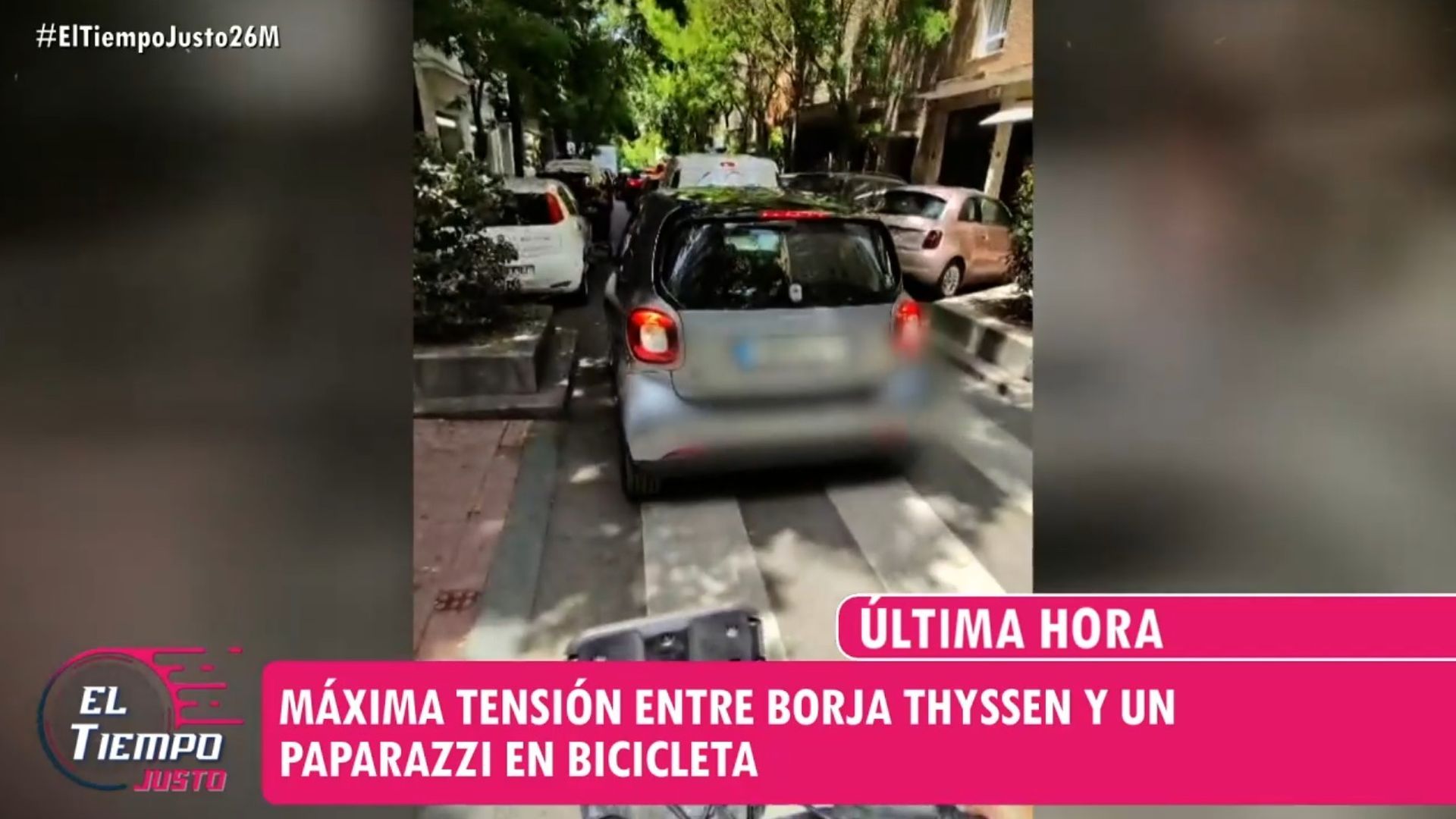 Tensa persecución en bicicleta de un paparazzi a Borja Thyssen: así ha ocurrido todo