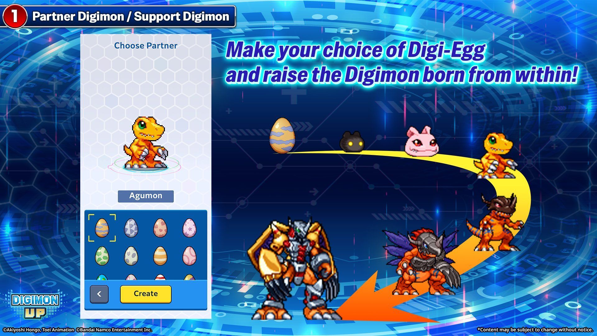 El digihuevo inicial en Pokémon Up