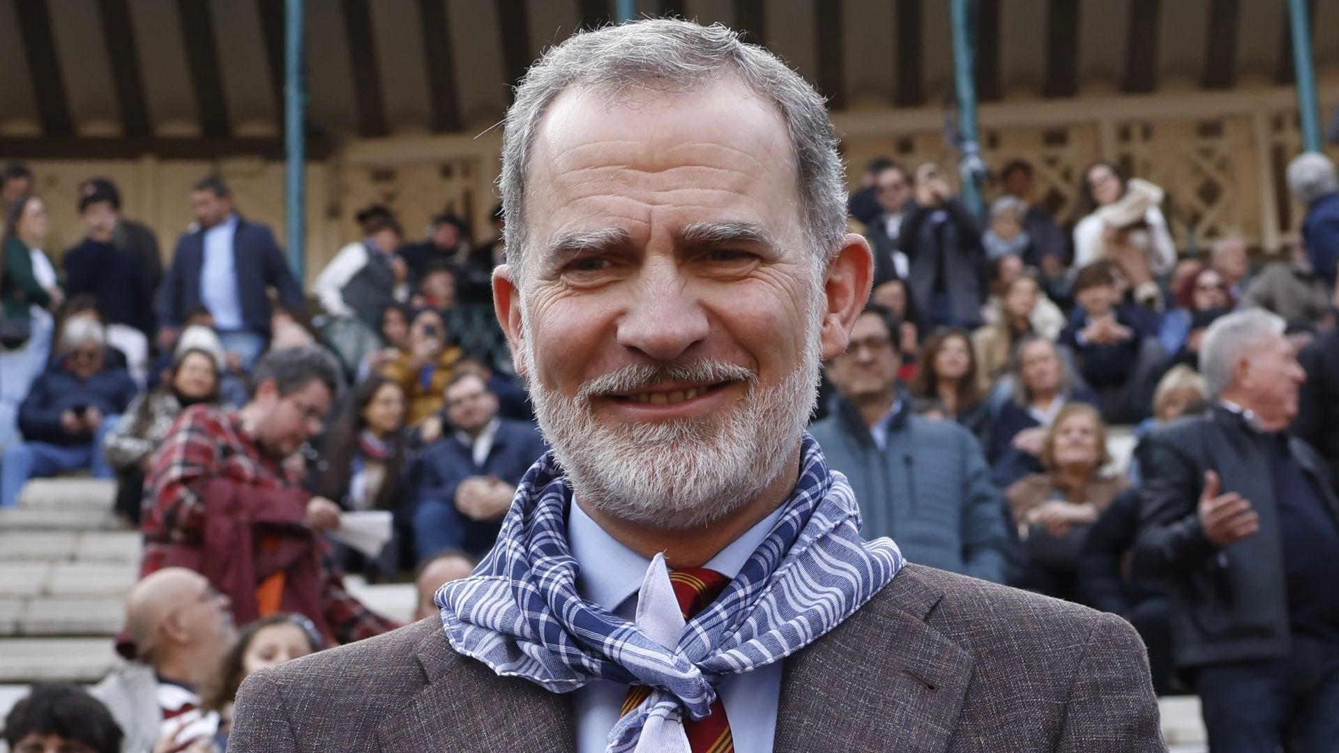 El rey Felipe VI en la Plaza de Toros de Valencia en marzo de 2025