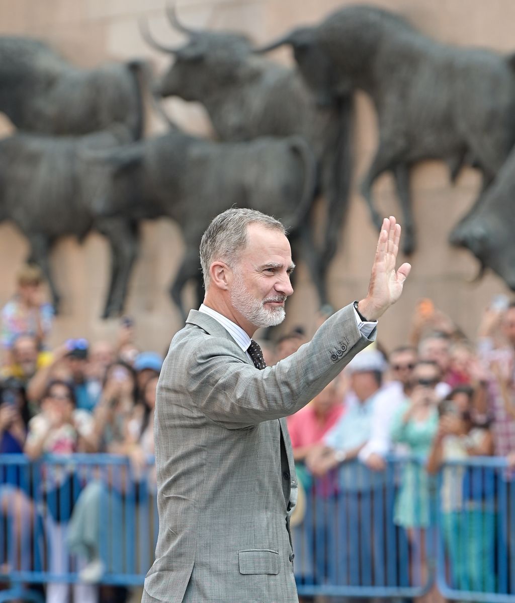 El rey Felipe VI en la tradicional corrida de la Beneficencia de la Feria de San Isidro de 2023