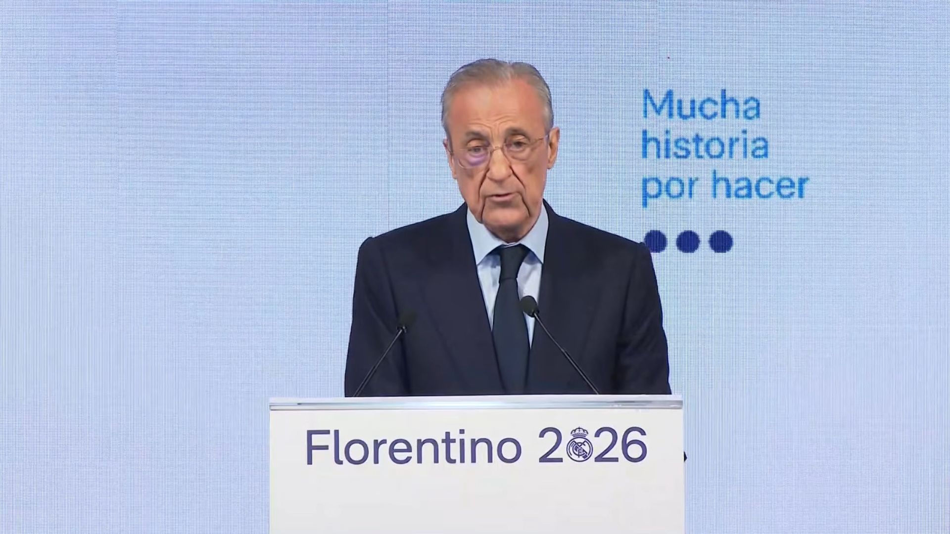 Florentino Pérez, en la presentación de su candidatura