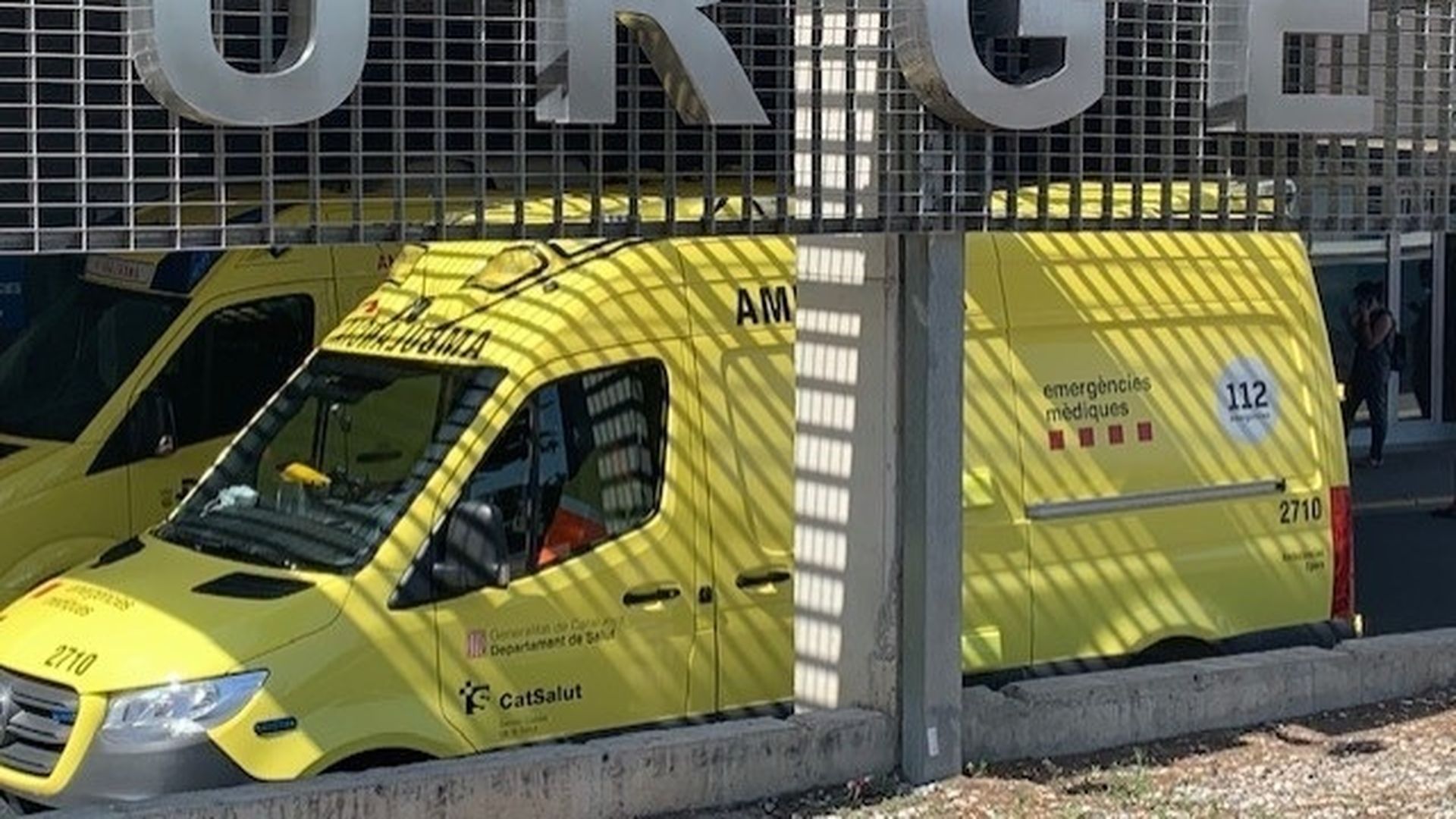 Imagen de archivo de una ambulancia de Sistema d’Emergències Mèdiques Imagen de archivo de una ambulancia de Sistema d’Emergències Mèdiques