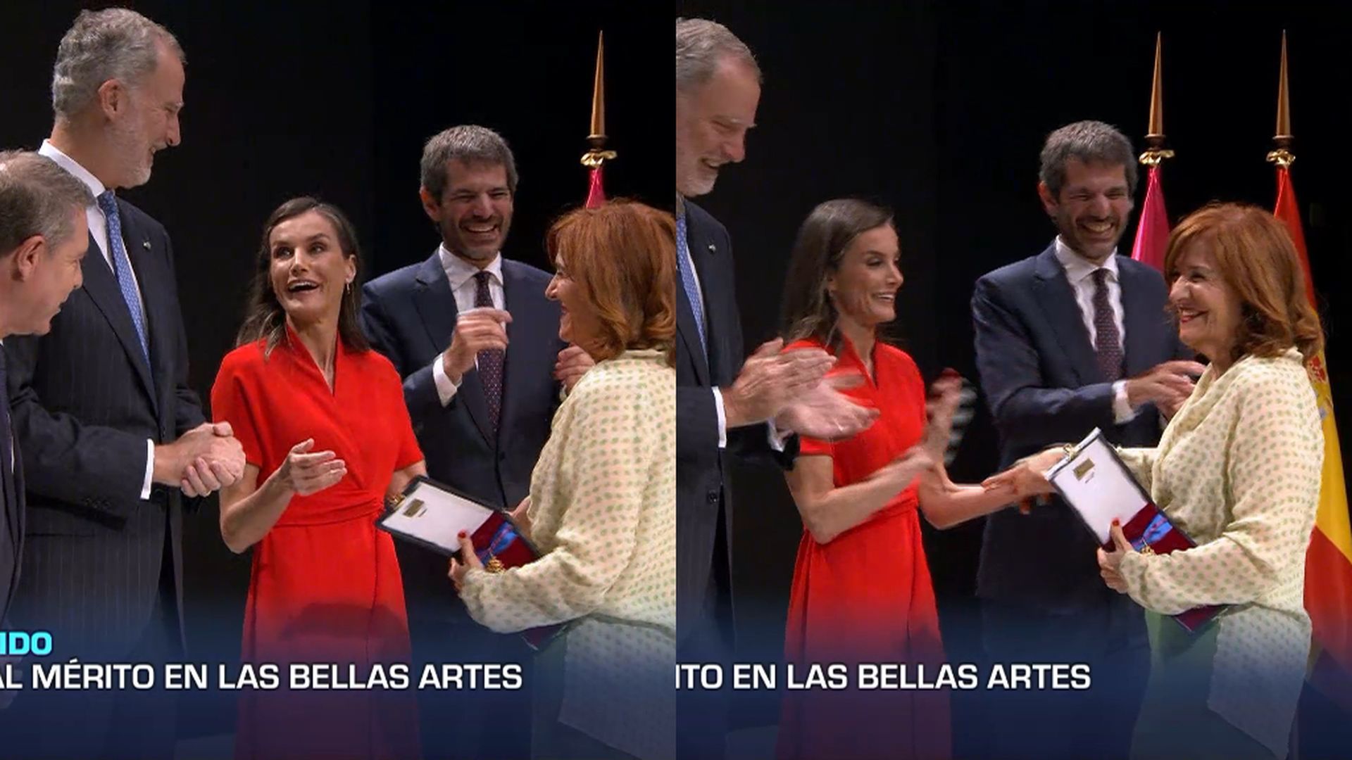 La escena entre la reina Letizia y Elvira Lindo en las Medallas de Oro al Mérito en las Bellas Artes