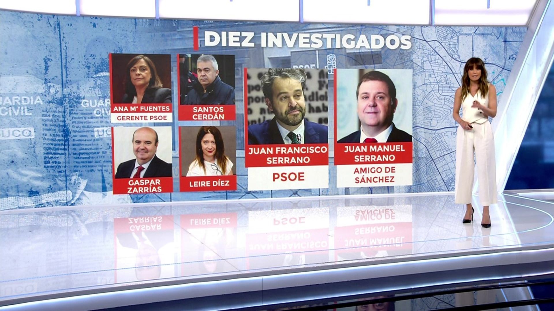 Los principales investigados por al trama del PSOE: de Leire Díez a dos cargos muy cercanos a Sánchez
