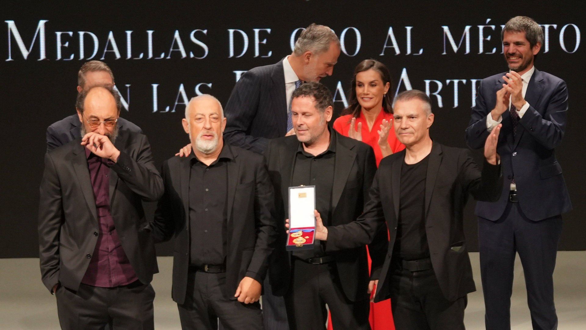 Los reyes Felipe y Letizia durante la entrega de la Medalla de Oro al Mérito de las Bellas Artes este 27 de mayo Los reyes Felipe y Letizia durante la entrega de la Medalla de Oro al Mérito de las Bellas Artes este 27 de mayo