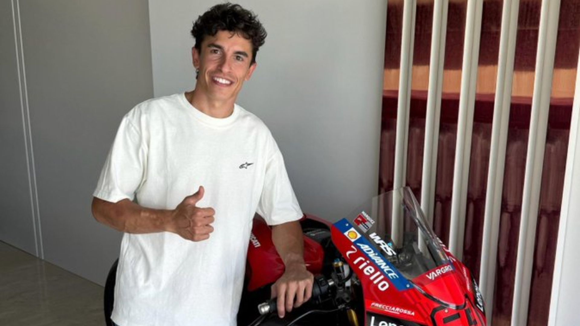Marc Márquez, con su Ducati Marc Márquez, con su Ducati