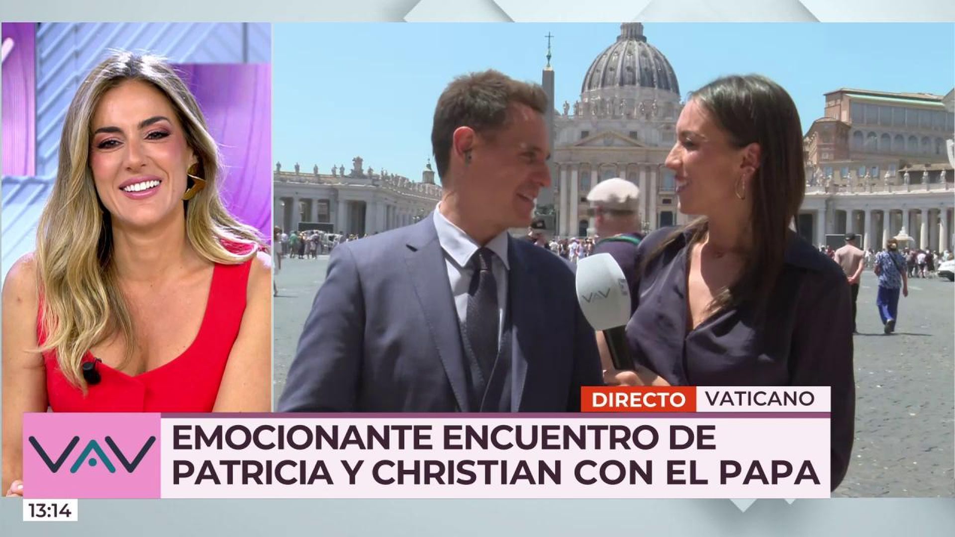 Patricia Pardo y Christian Gálvez