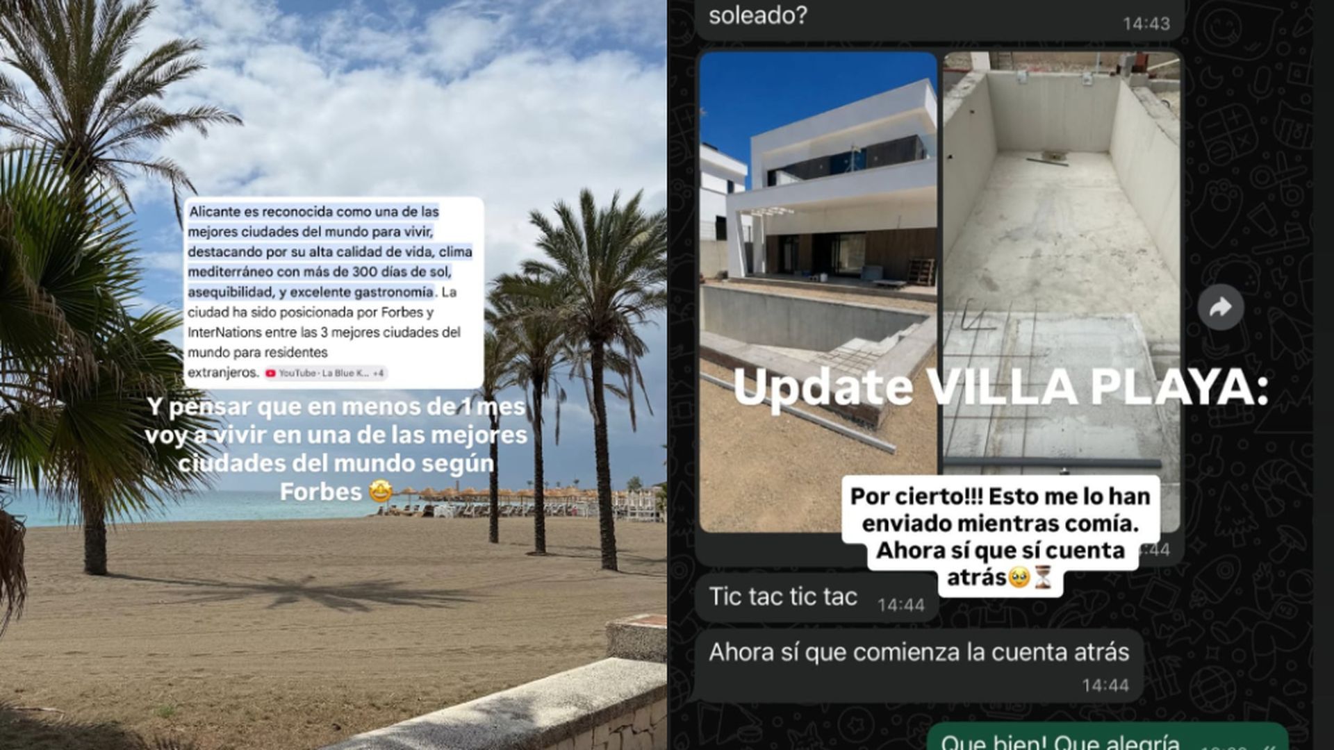 Así confirmaba Sofía su decisión de mudarse a Alicante