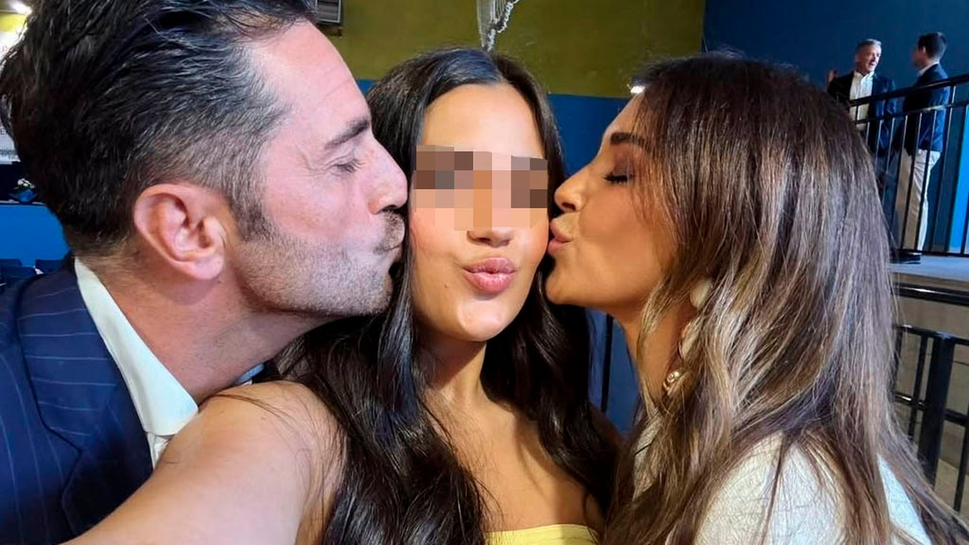 David Bustamante, Paula Echevarría y su hija Daniella