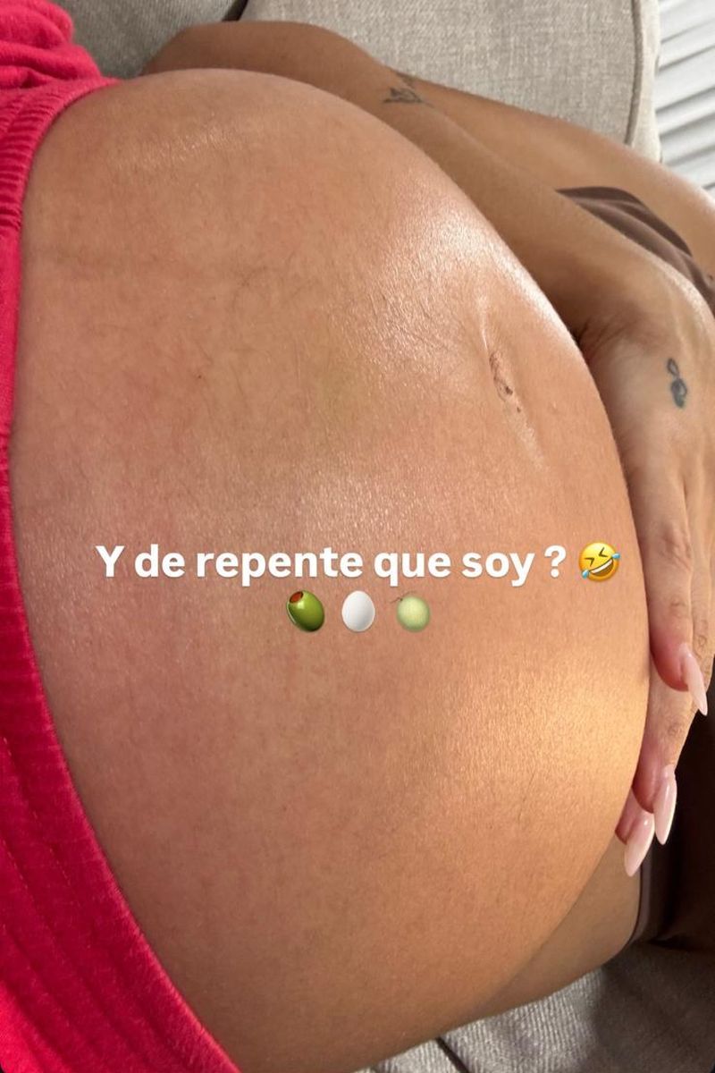 El avanzado estado de gestación de Aguasantas