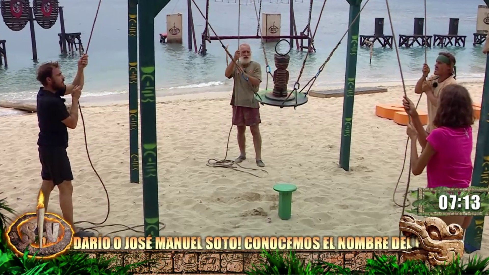 El grupo verde se enfrenta al dificilísimo juego de recompensa, ‘El cónclave del Tótem’