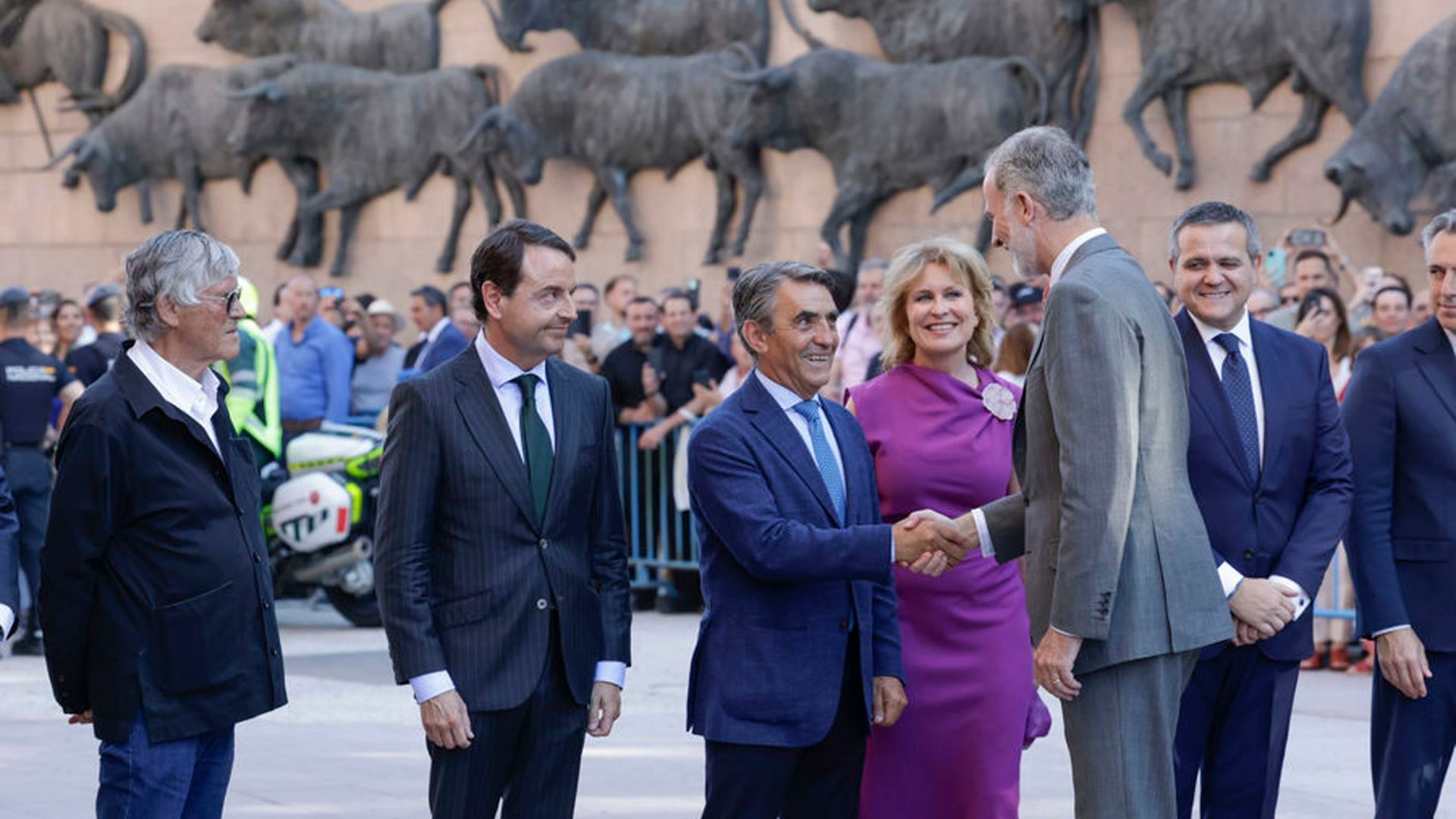 La llegada del rey Felipe VI a Las Ventas