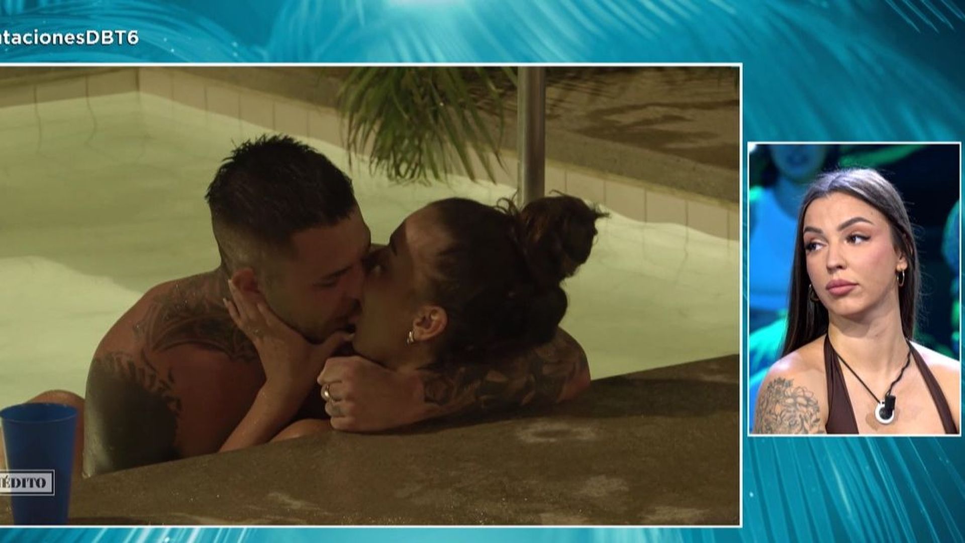 Imágenes inéditas del beso entre Alba y Álex Girona en el jacuzzi