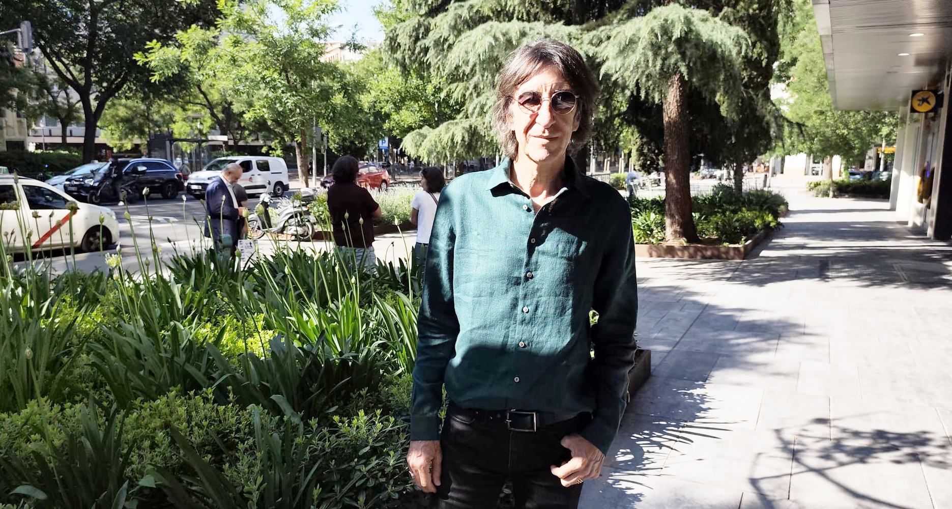 Benjamín Prado durante la entrevista
