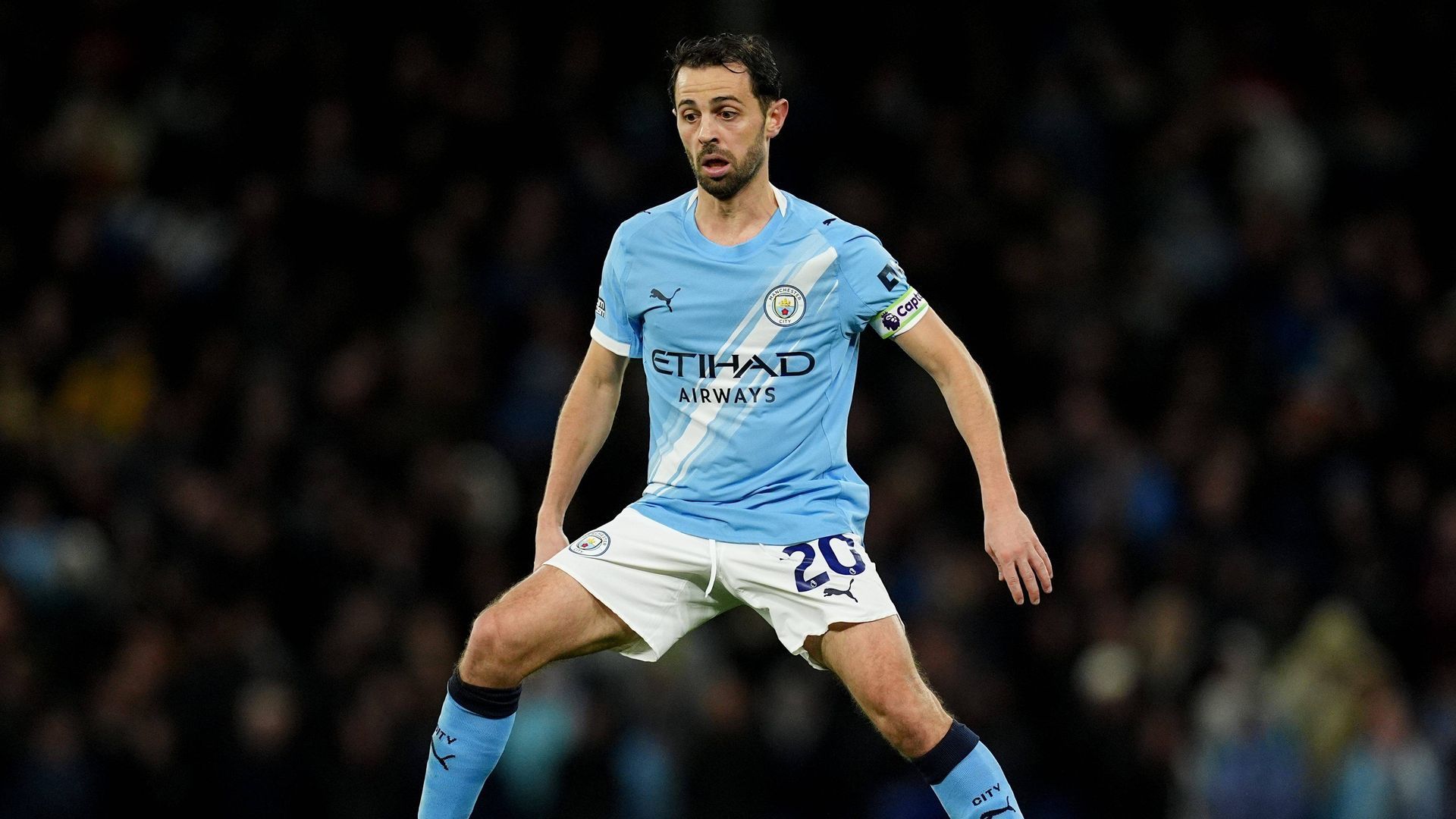 Bernardo Silva, en un partido del City