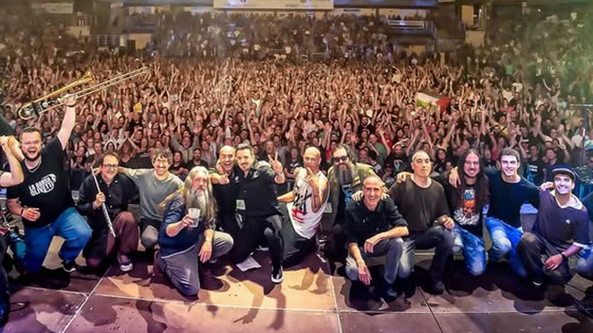 Celtas Cortos durante un concierto de la gira