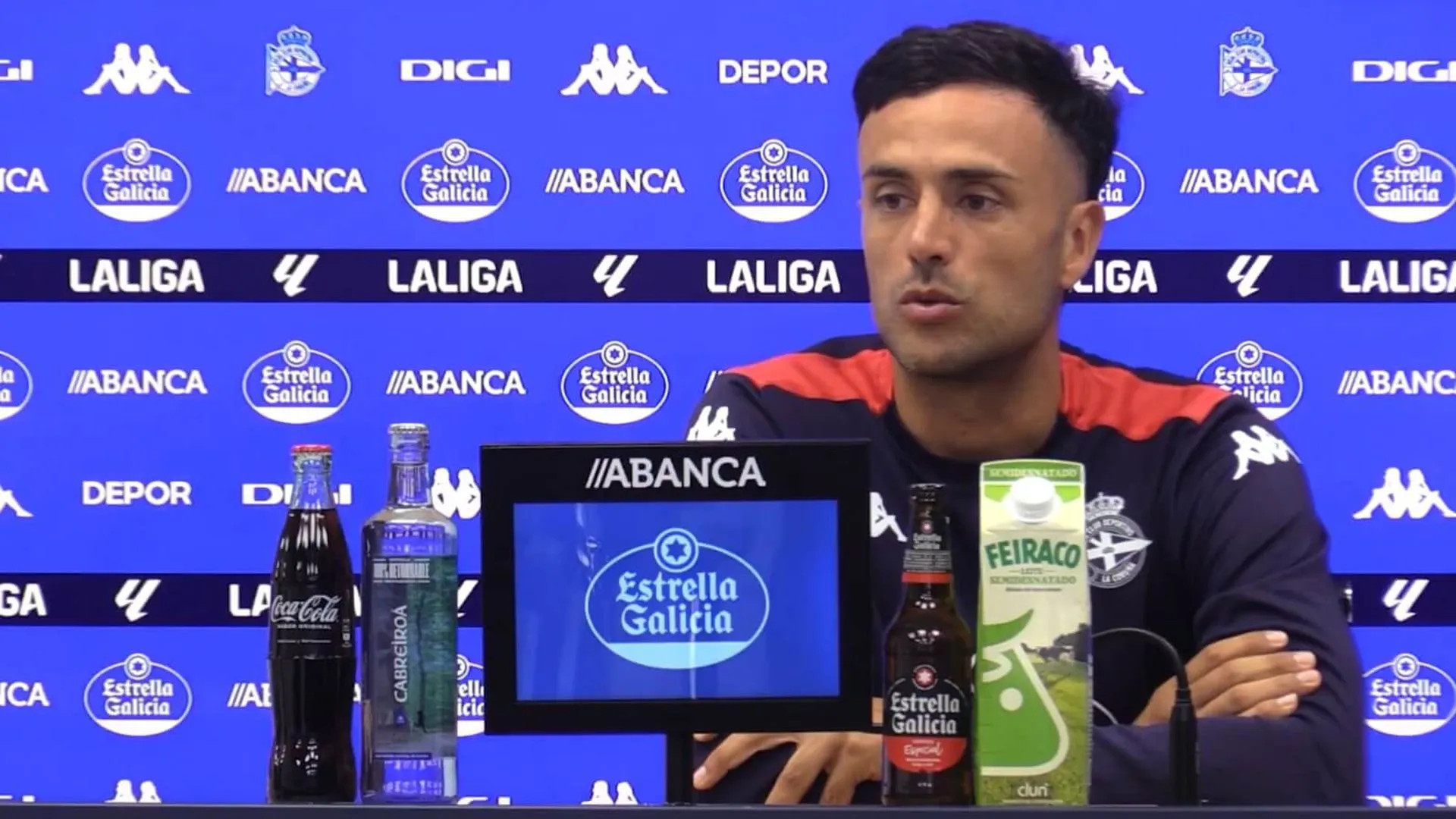 Cristian Herrera, en rueda de prensa