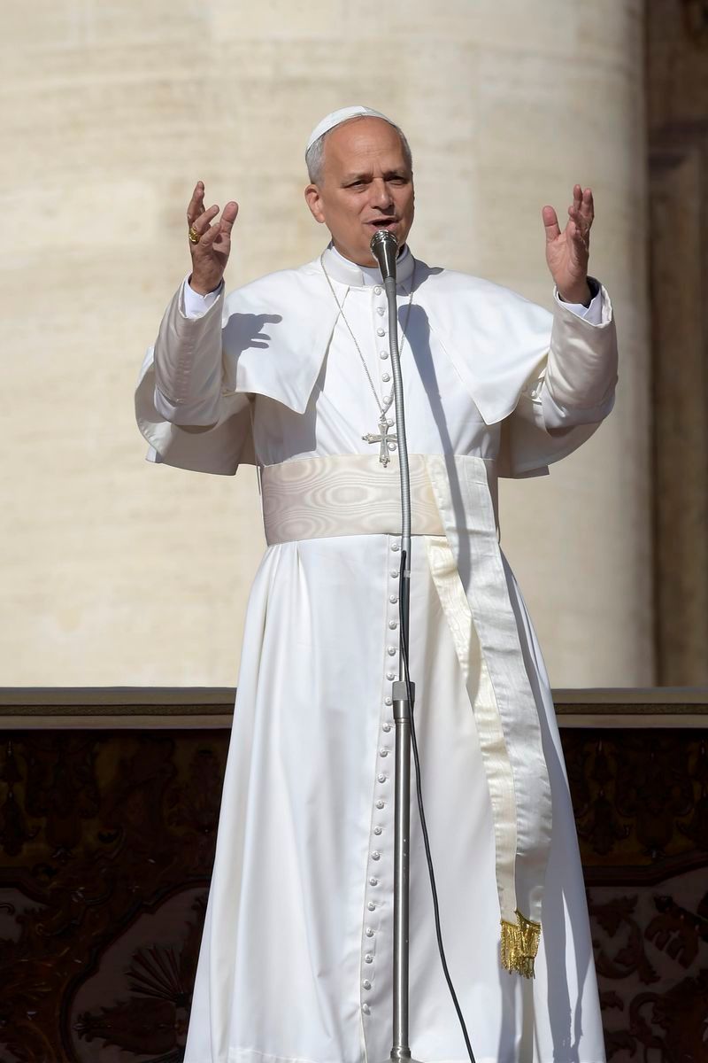 El papa León XIV durante un acto