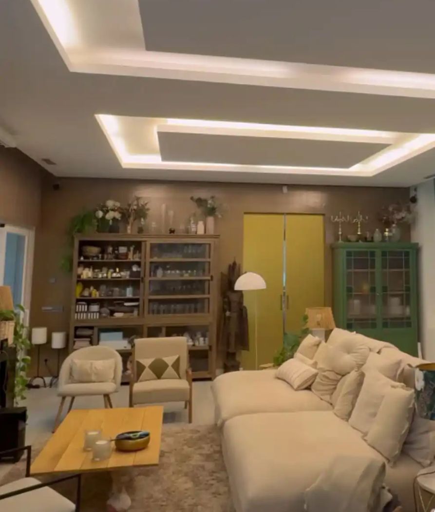 El salón principal de la casa de Paz Padilla en Madrid