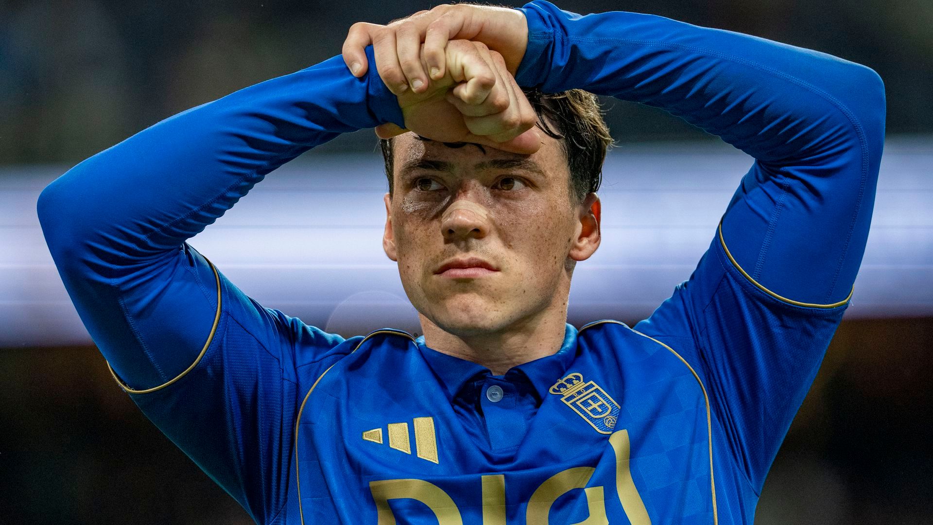 Fede Viñas, jugador del Real Oviedo