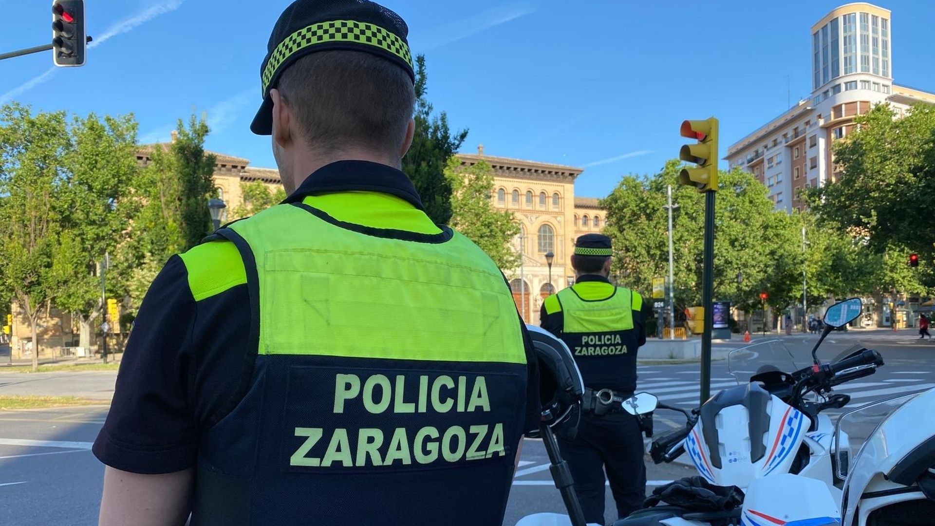 Imagen de archivo de Policía en Zaragoza Imagen de archivo de Policía en Zaragoza