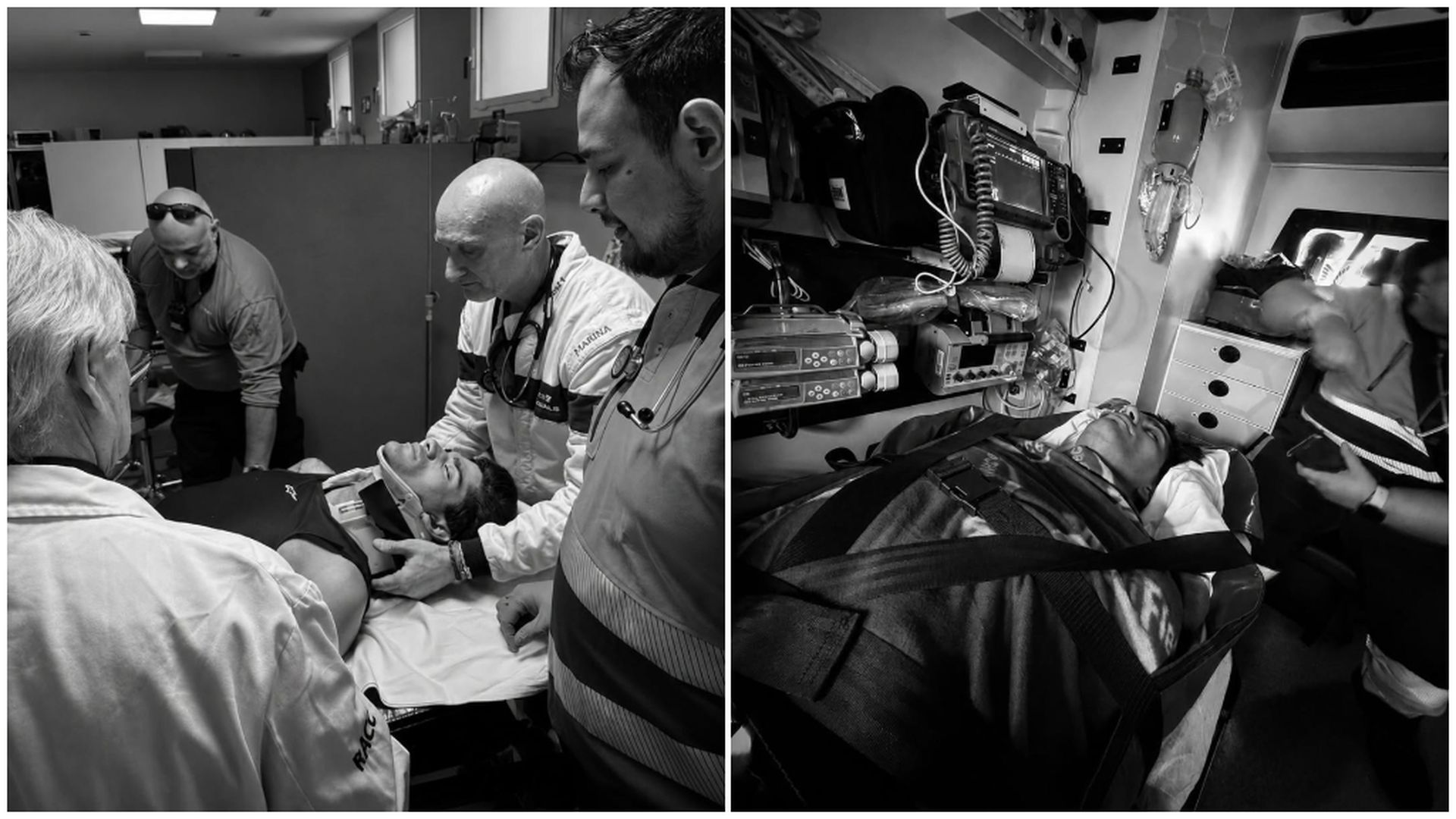 Jorge Martín, tras su caída en los test de Montmeló