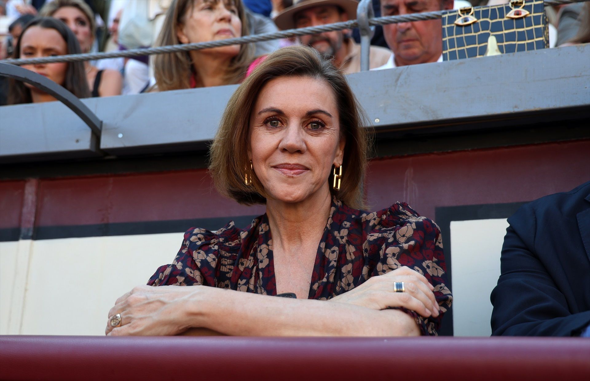 María Dolores de Cospedal, en la Corrida de la Prensa de la Feria de San Isidro