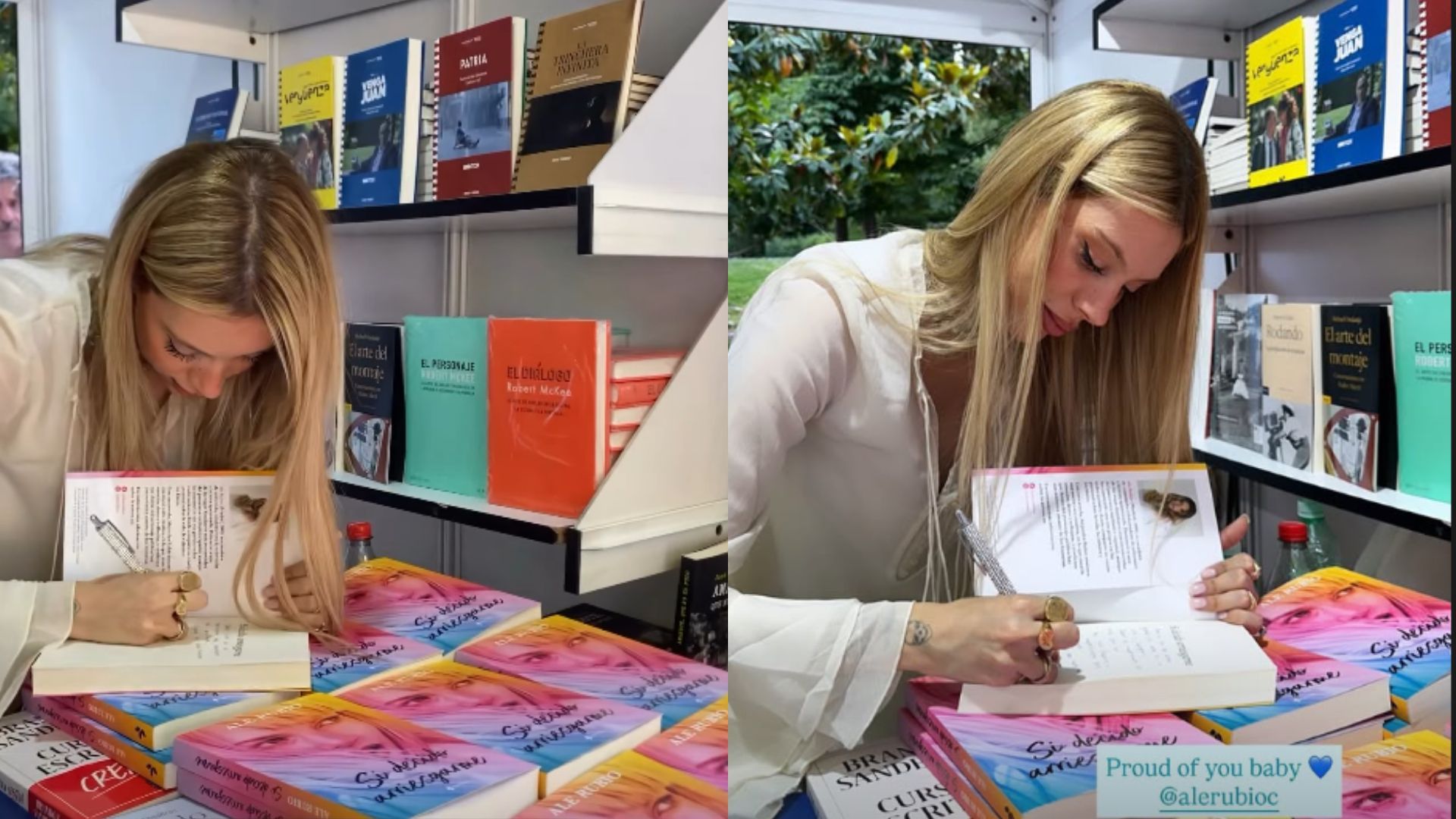 Alejandra Rubio en la Feria del Libro de Madrid
