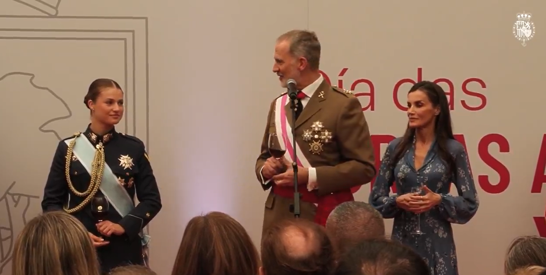 El divertido brindis del rey Felipe en honor a la princesa Leonor: 