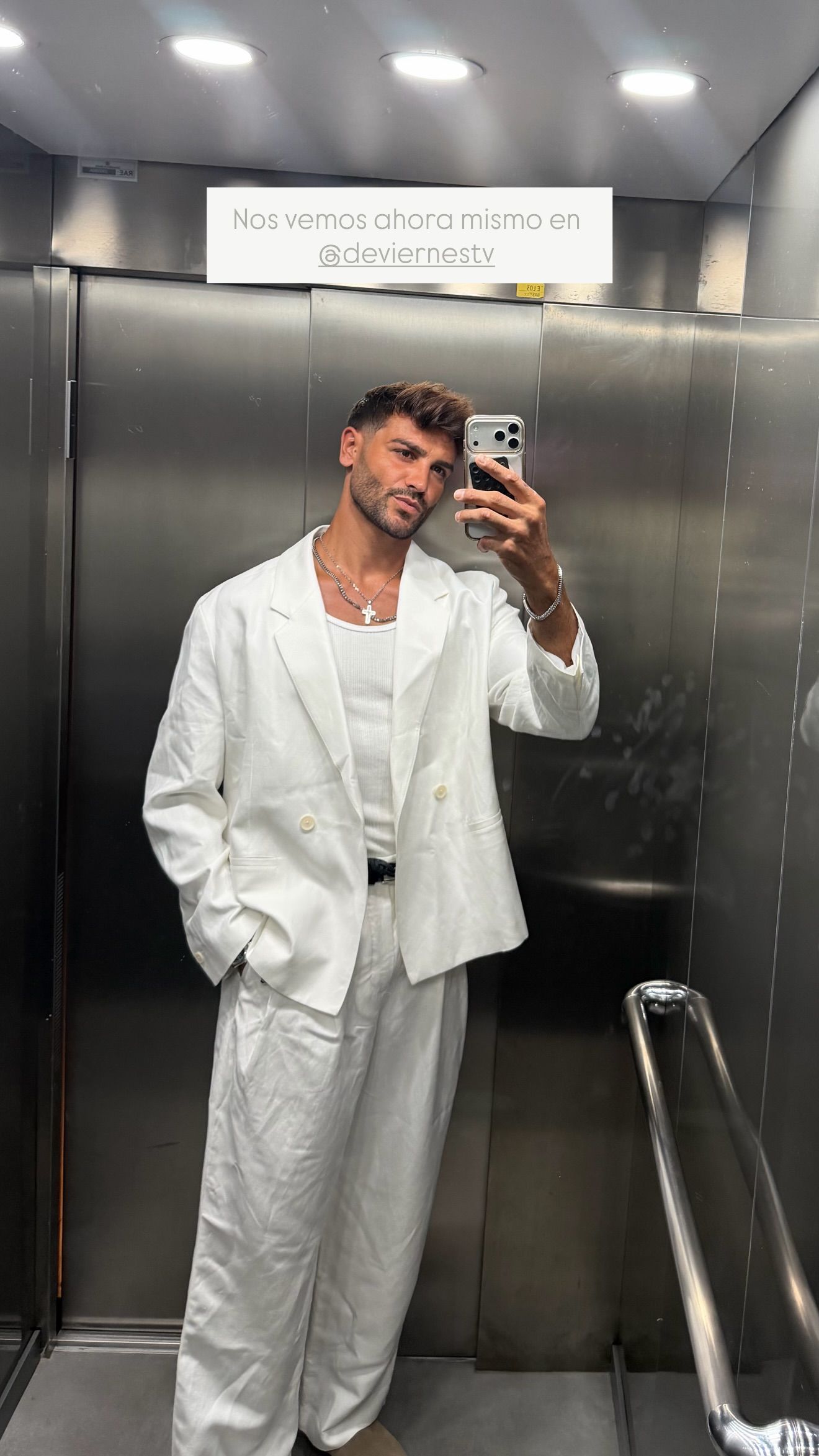 Gerard Arias, en la boda de Fani Carbajo y Fran Benito