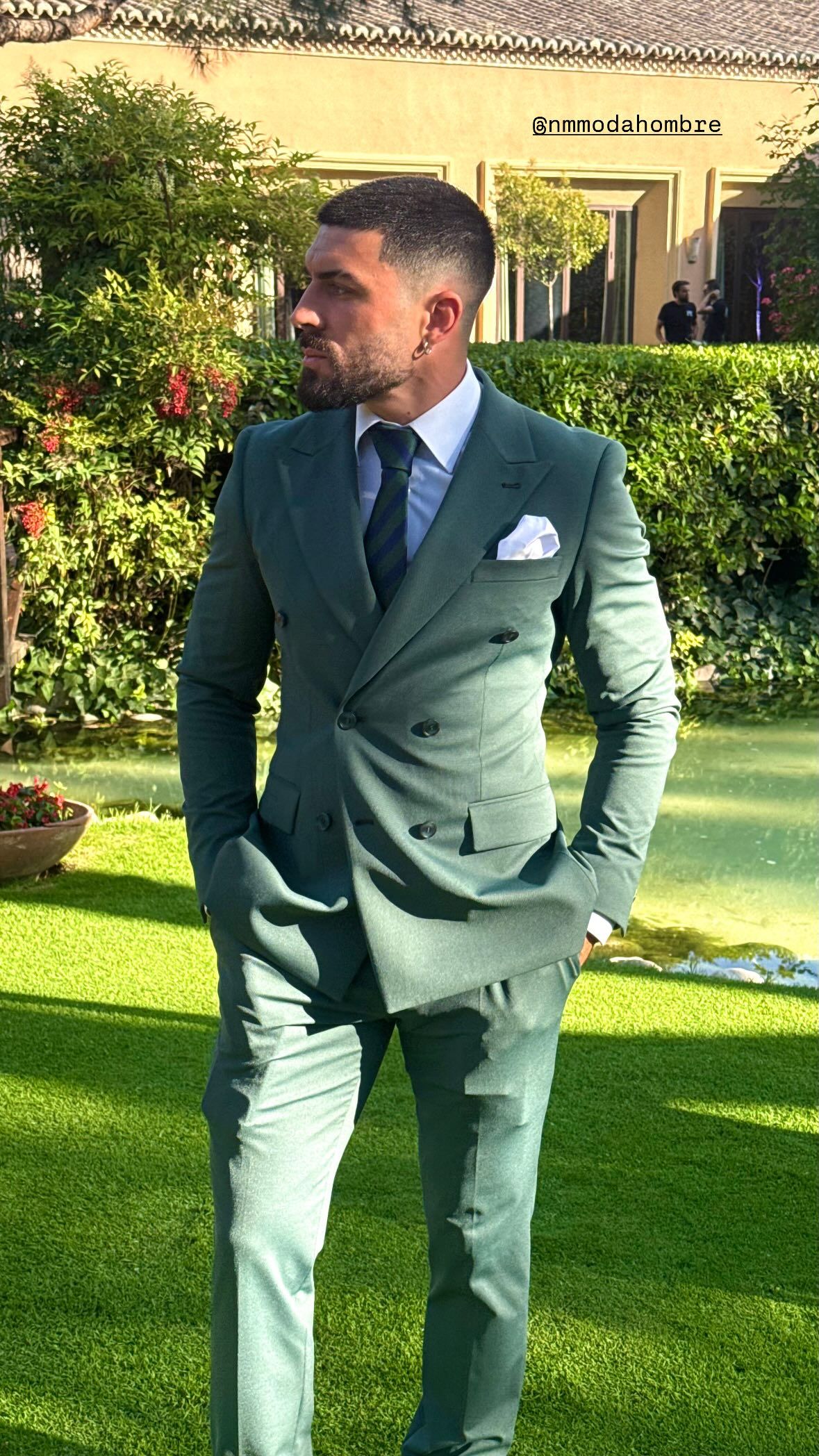 Josué Bernal, en la boda de Fani Carbajo y Fran Benito