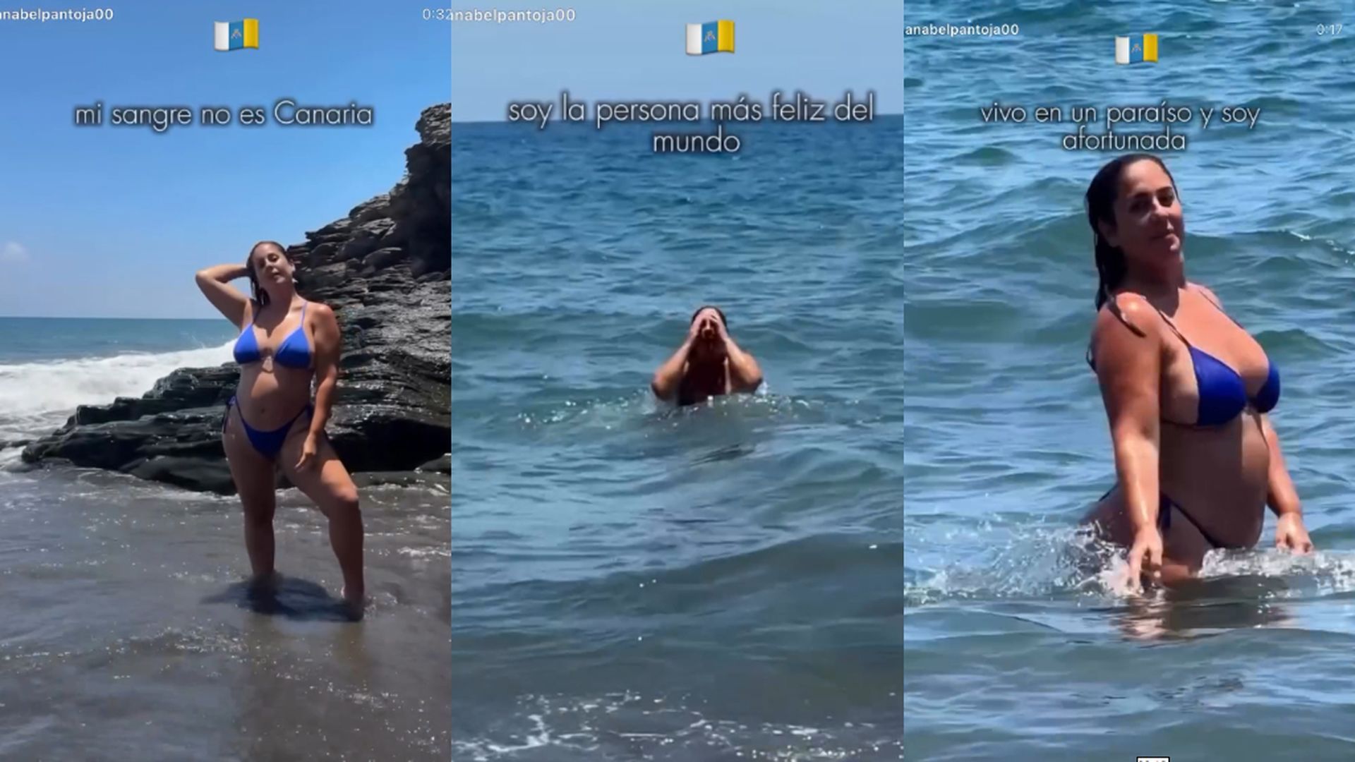 Los mensajes que ha compartido Anabel Pantoja en un día importante