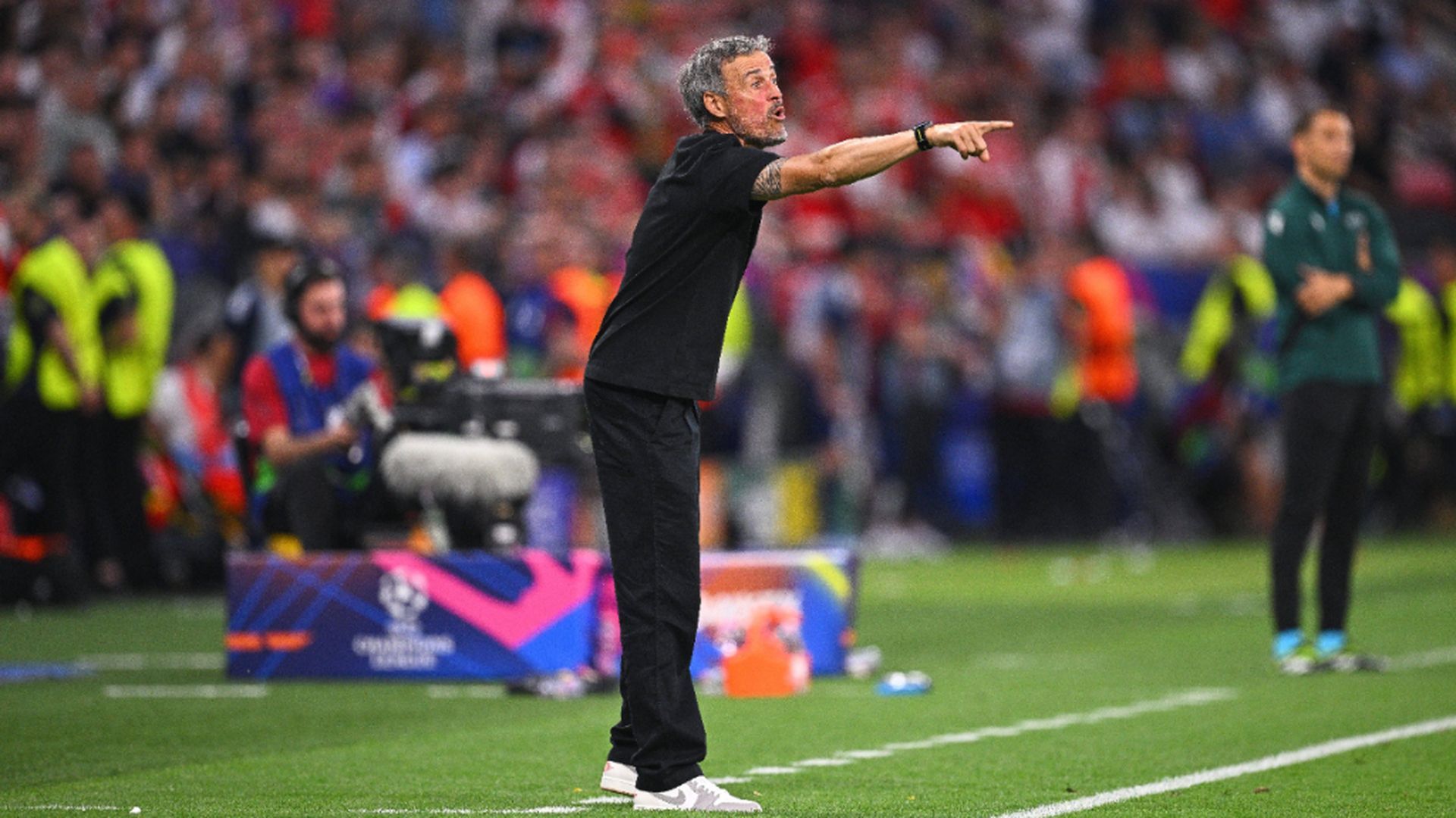 Luis Enrique, durante el PSG-Arsenal
