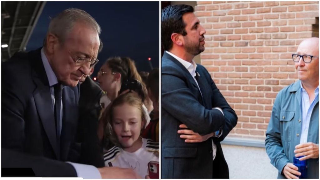 Florentino Pérez arropando al Castilla y Riquelme en los toros: dos maneras diferentes de hacer campaña