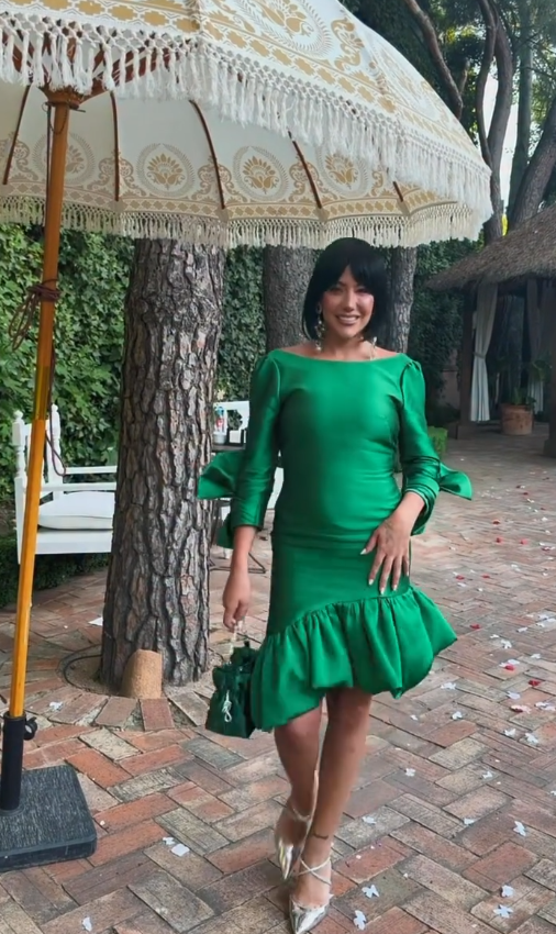 Patricia Steisy, en la boda de Fani Carbajo y Fran Benito