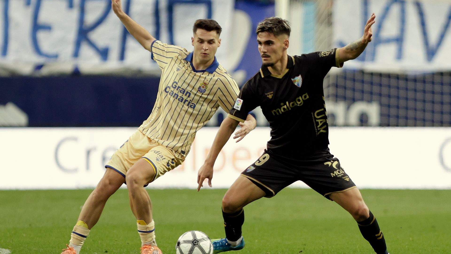Lance del Málaga-Las Palmas en la Jornada Retro Lance del Málaga-Las Palmas en la Jornada Retro