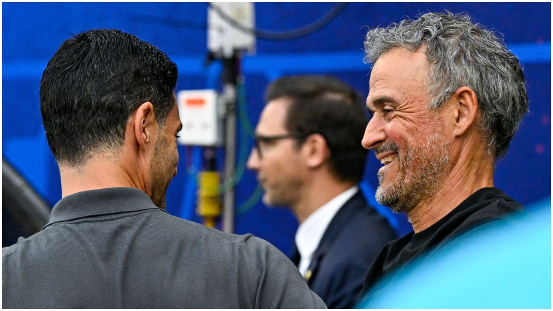 Mikel Arteta y Luis Enrique, en la final de la Champions