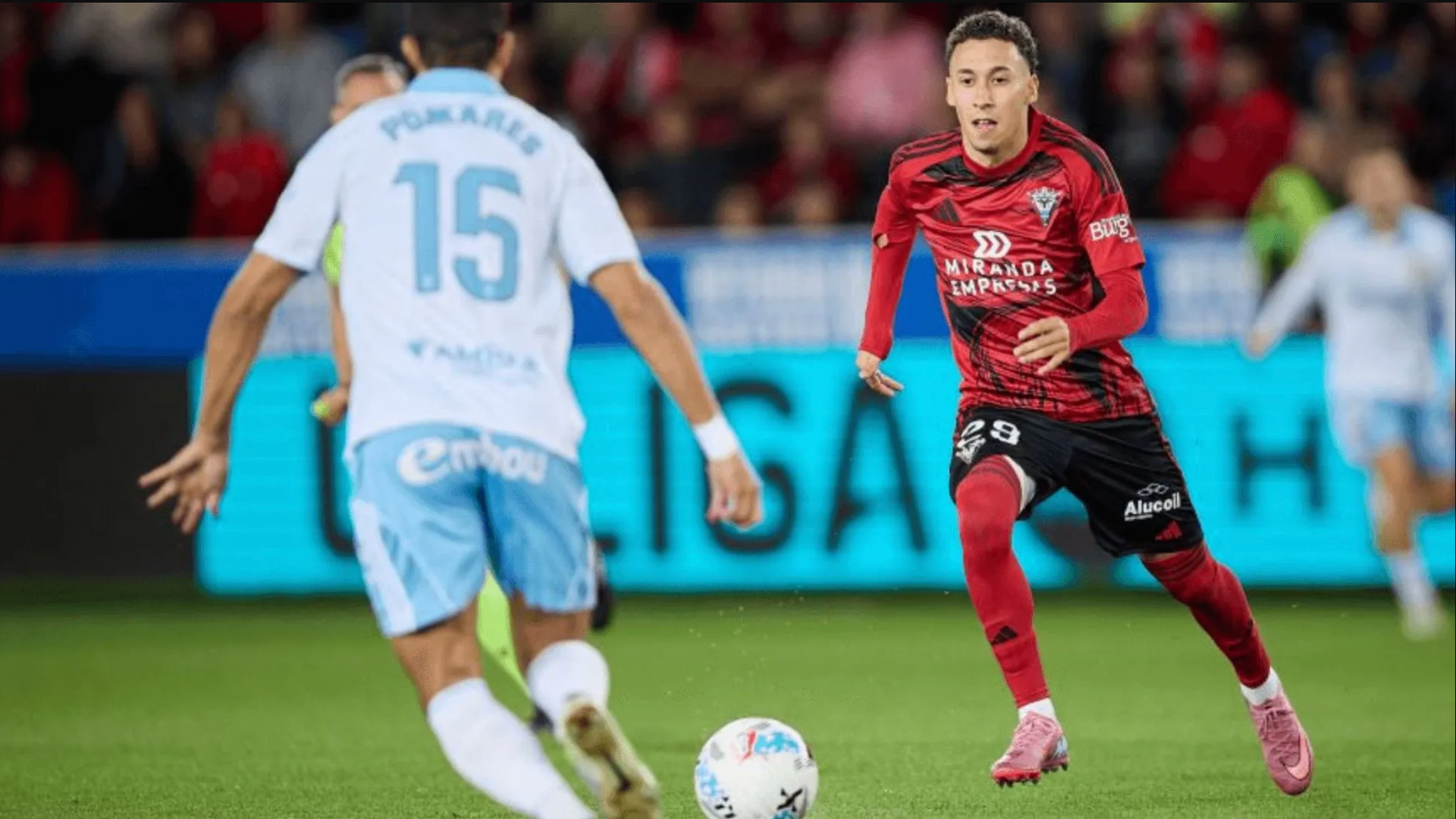 Pablo López con el Mirandés