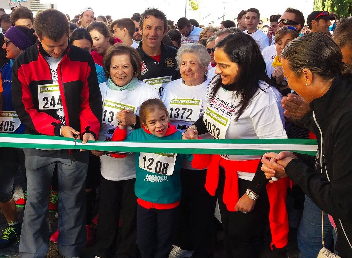 Triana Montilla Contreras en el año 2015 participando en una carrera benéfica en Monachil